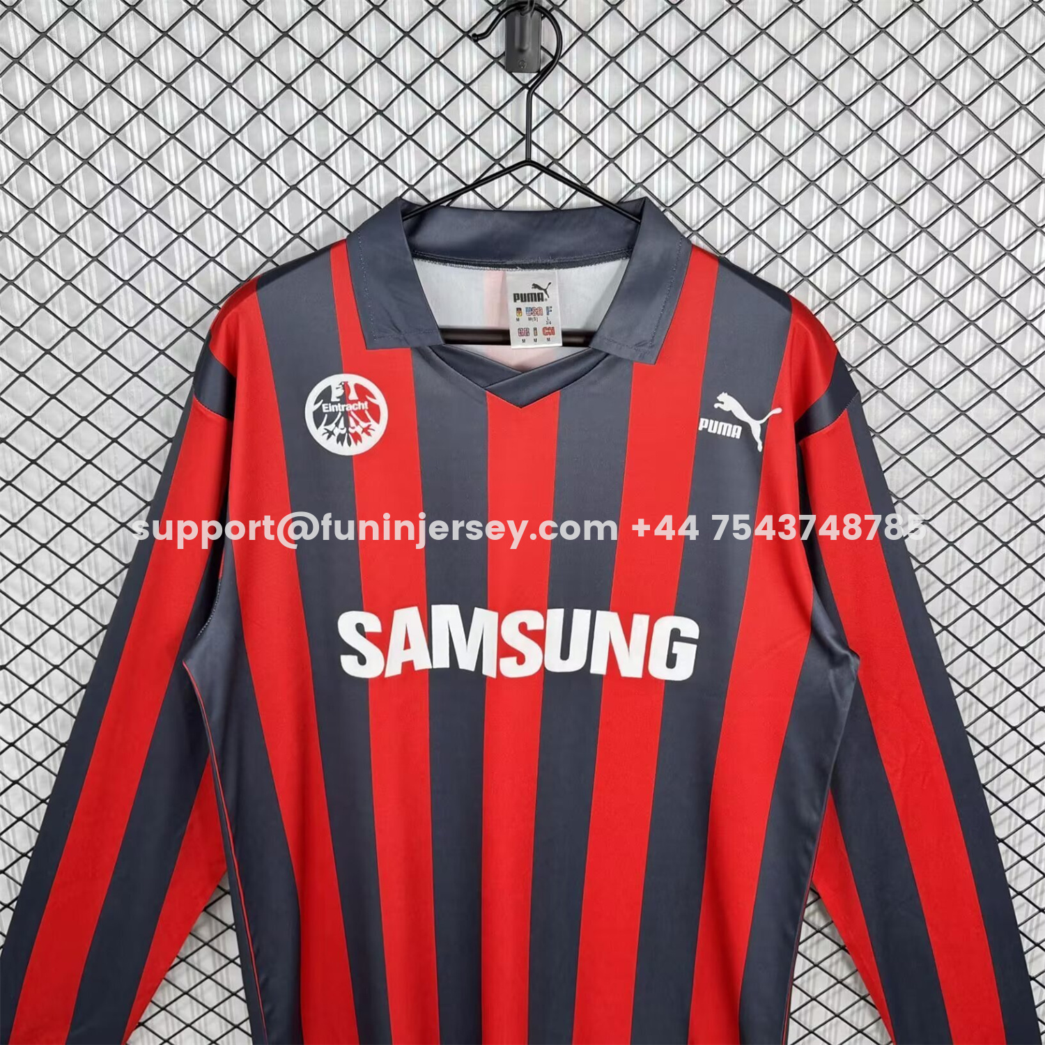 Funinjersey-Retro Frankfurt 1991-92 Home Long Sleeves Jersey