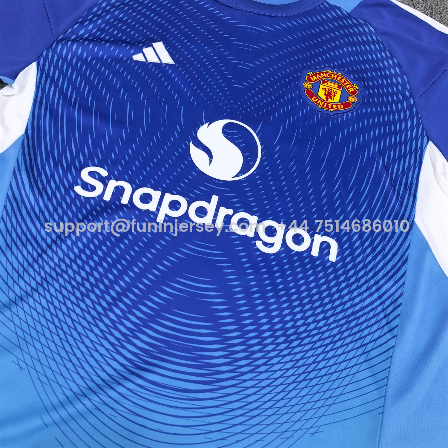 Funinjersey-Manchester United 25-26 Blue Goalkeeper Jersey - Fans Version