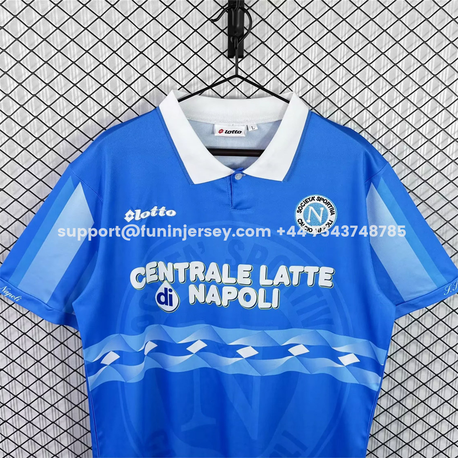 Funinjersey-Retro Napoli 1996-97 Home Blue Jersey