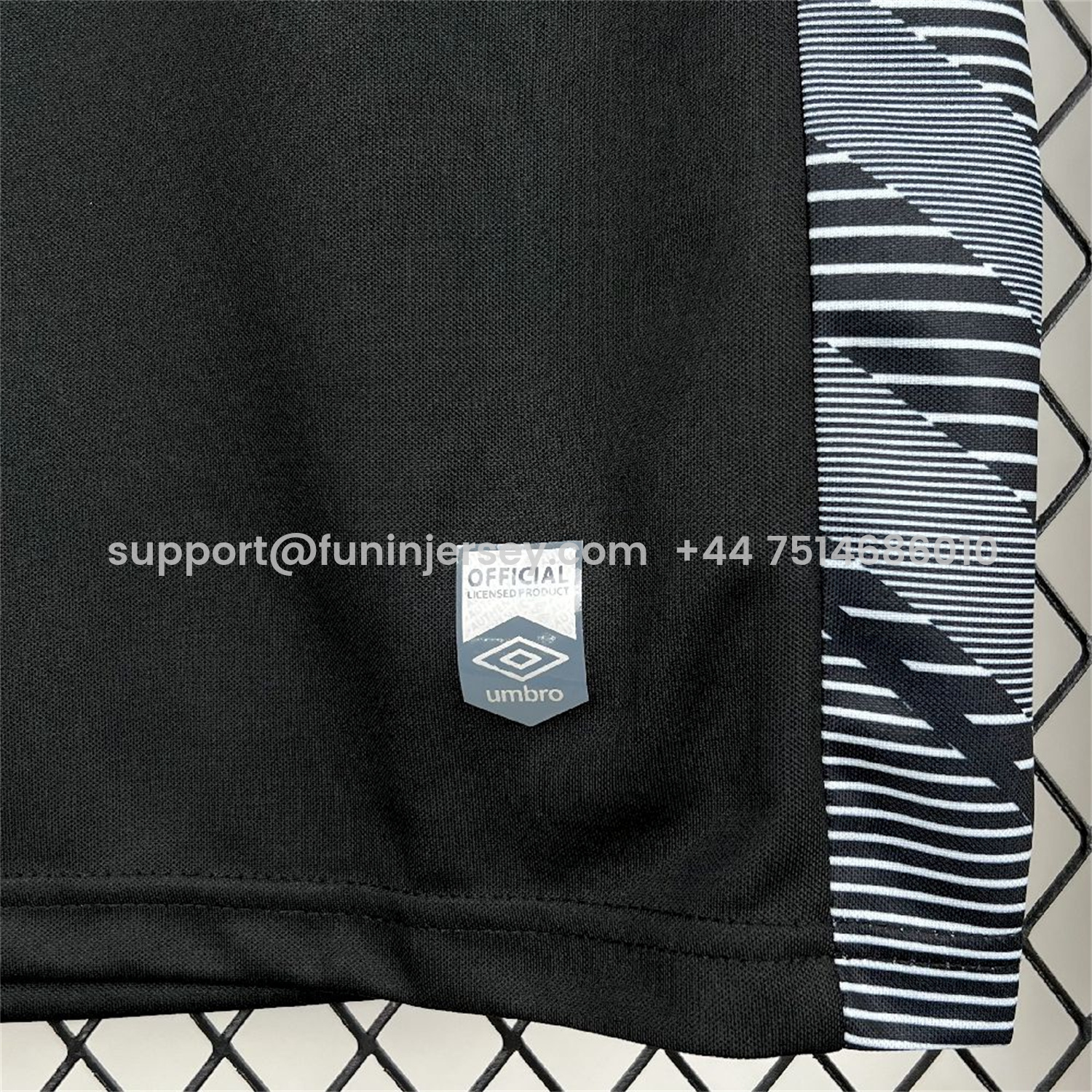 Funinjersey-Santos 25-26 Black Goalkeeper Unsponsored Jersey - Fans Version