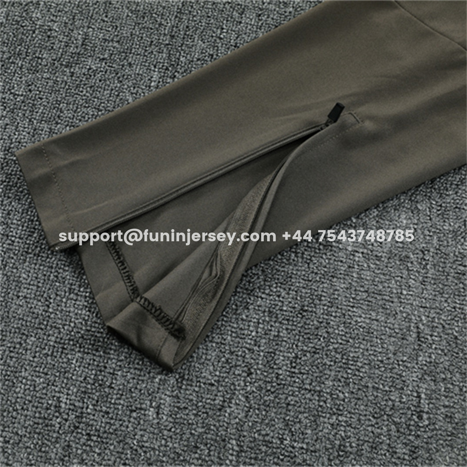 Funinjersey-Real Madrid 25-26 Long Sleeve Training Set - Player Version - Khaki Top and Khaki Pants