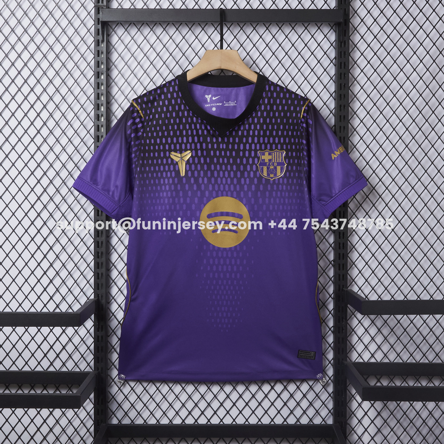 Funinjersey-Barcelona 26-27 Away Purple-Black Gradient Jersey - Fans Version
