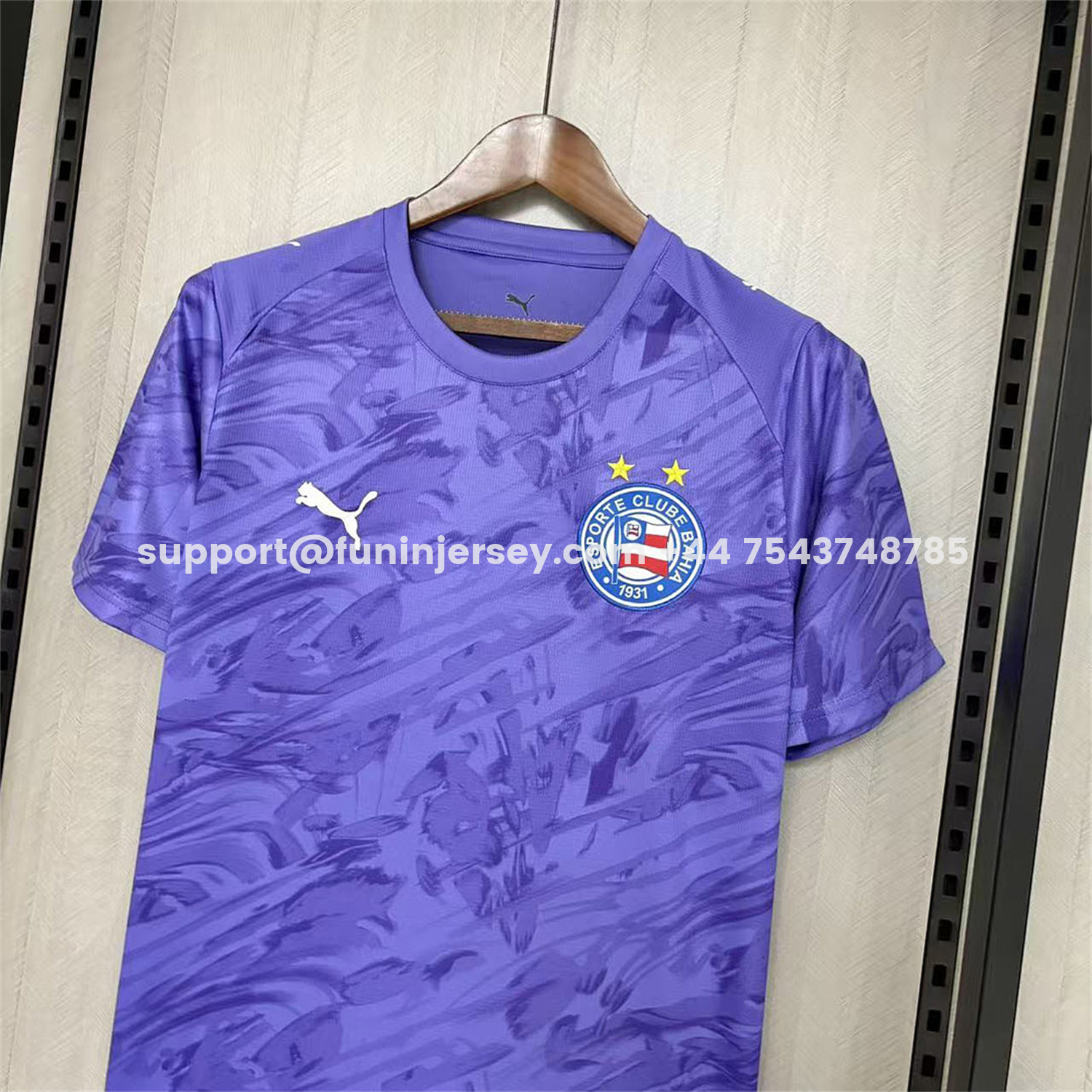 Funinjersey-Bahia 26-27 Purple Goalkeeper Jersey - Fans Version