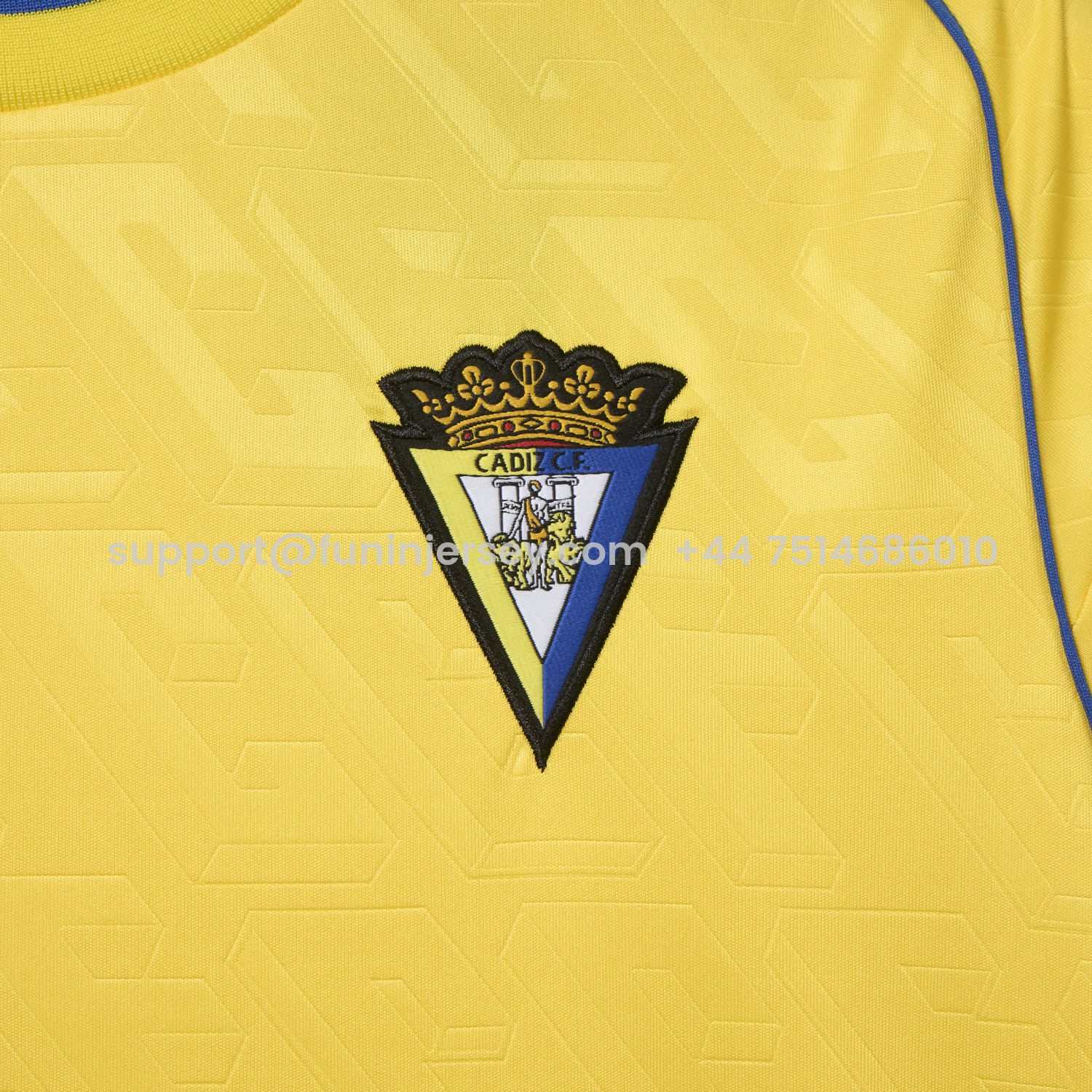 Funinjersey-Cádiz Cadiz 25-26 Home Unsponsored Jersey - Fans Version