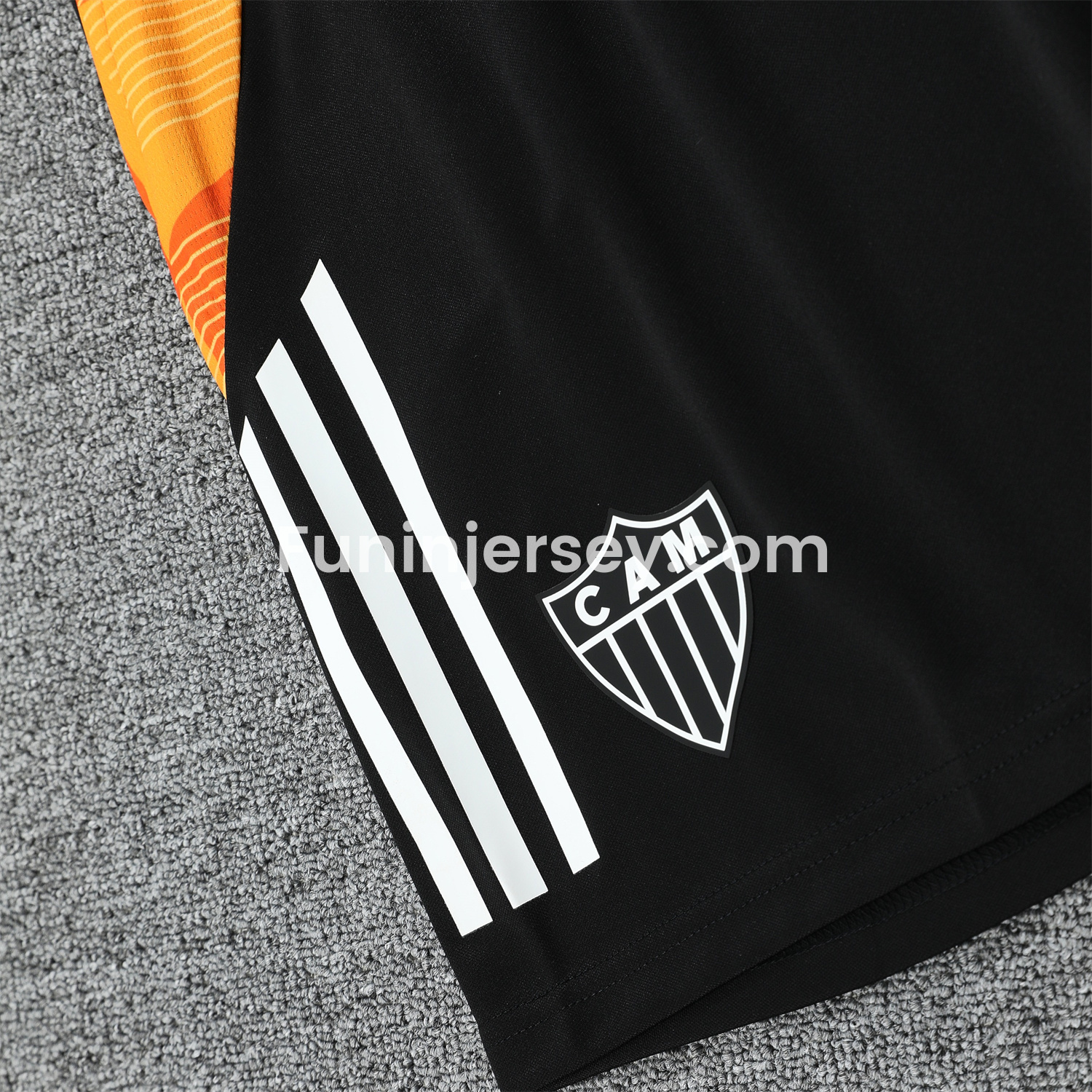 Funinjersey-Atletico Mineiro 25-26 Short-Sleeve Kids Training Set - Black Top With Black Shorts