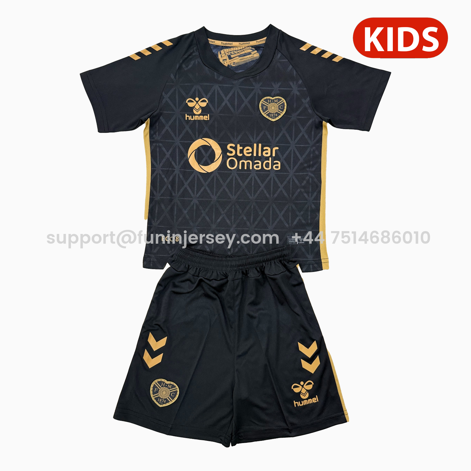 Funinjersey-Hearts Heart of Midlothian 25-26 Third Kids Kit