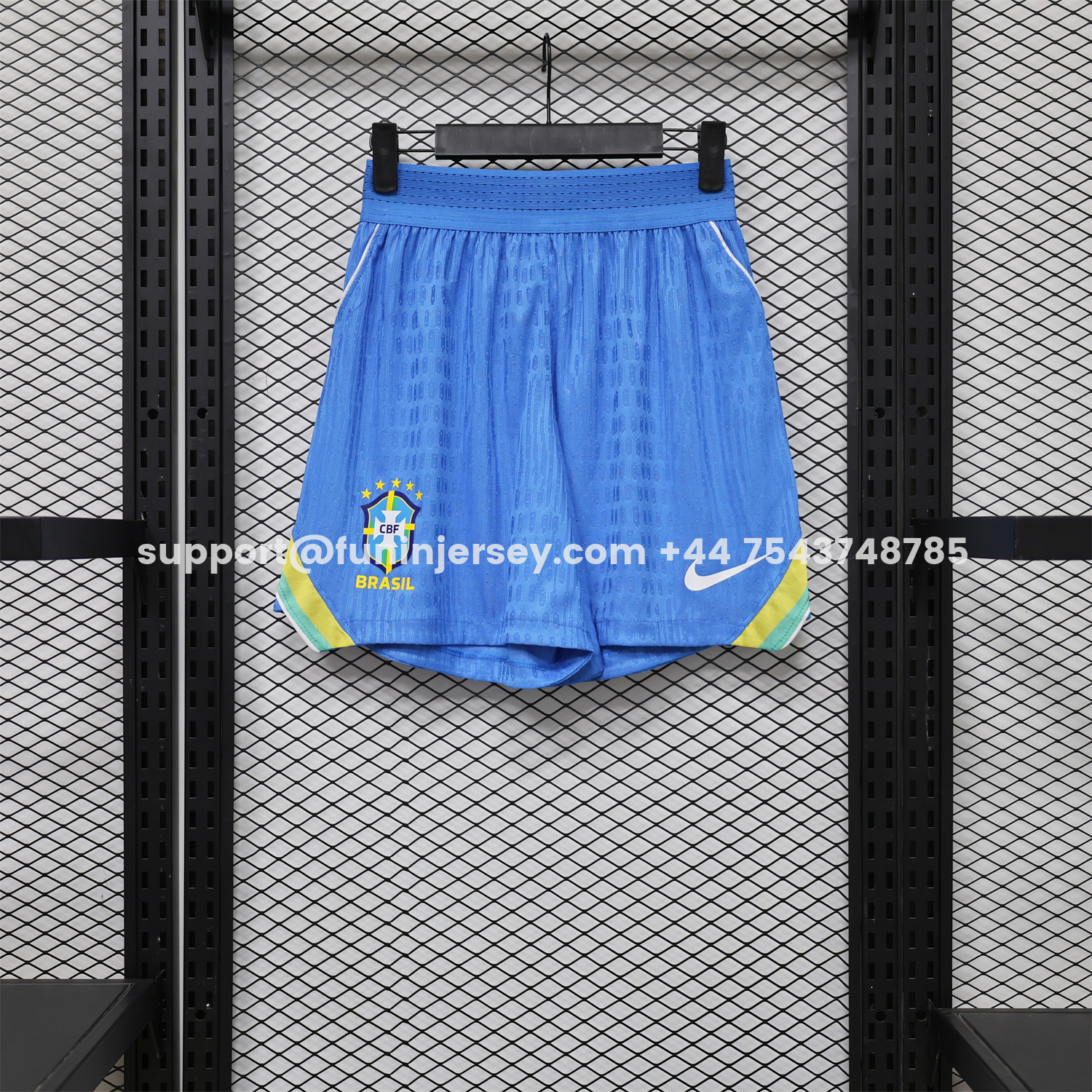 Funinjersey-Brazil 2026 Home Blue Shorts - Player Version