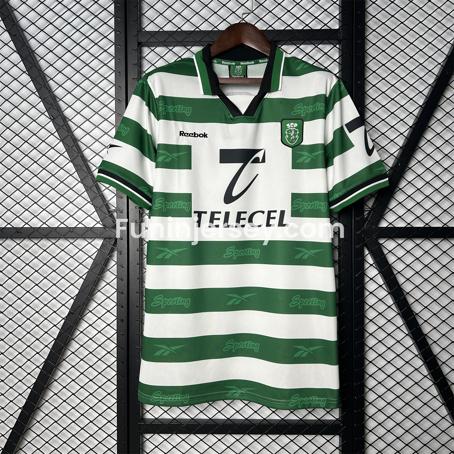 Funinjersey-Retro Sporting CP 1999-00 Home Jersey