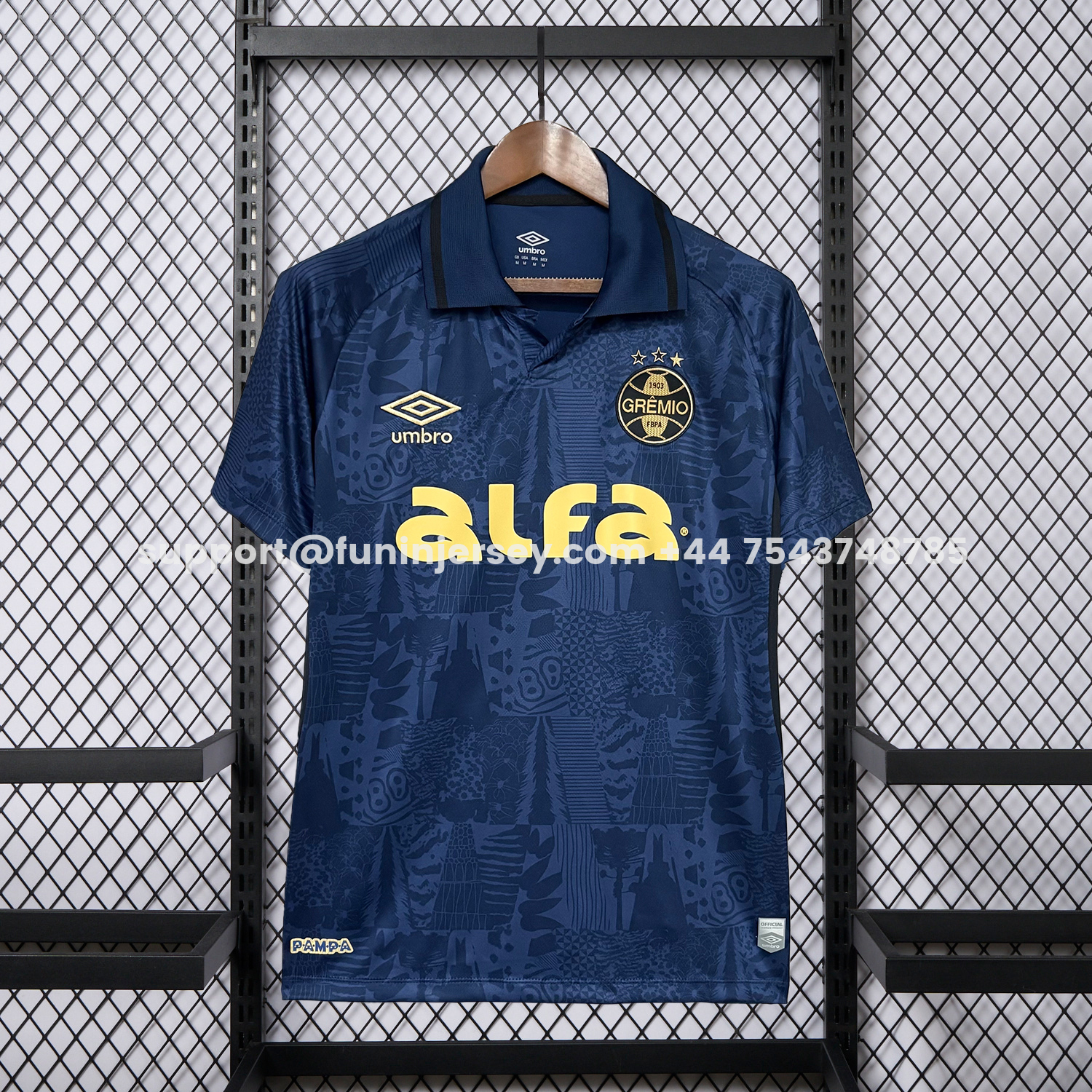 Funinjersey-Gremio 25-26 Third Dark Blue Jersey - Fans Version