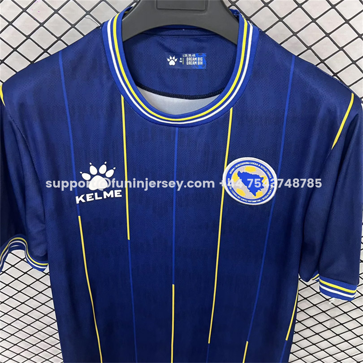 Funinjersey-Bosnia and Herzegovina 2026 Home Blue Jersey - Fans Version