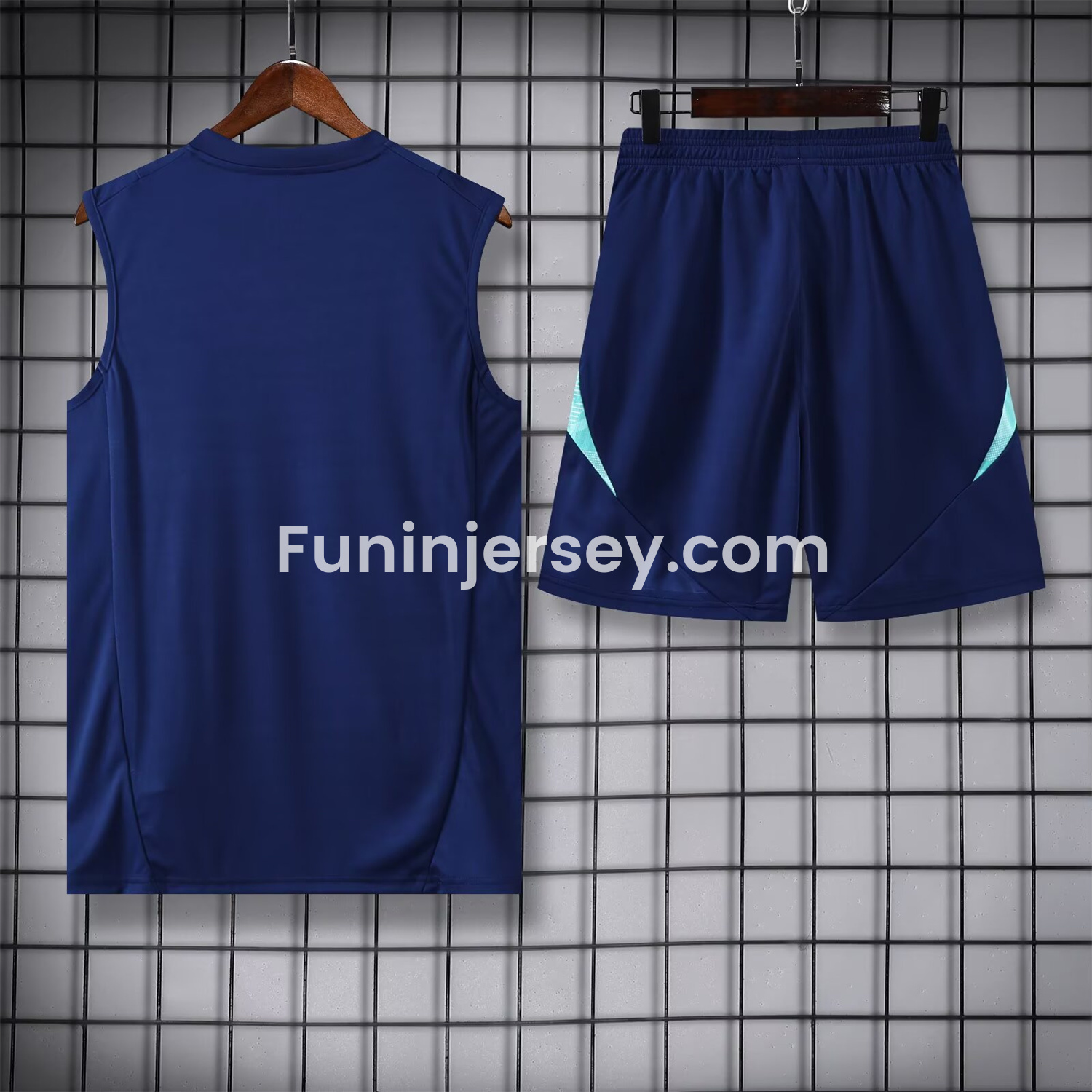 Funinjersey-Flamengo 25-26 Vest Training Set - Royal Blue With Royal Blue