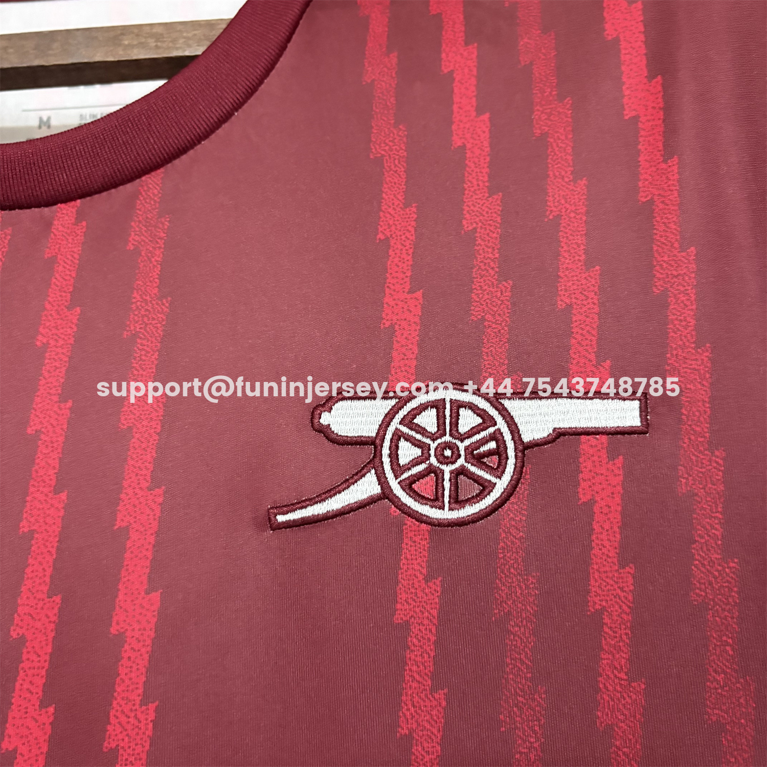 Funinjersey-Arsenal 26-27 Red Lines Training Jersey - Fans Version
