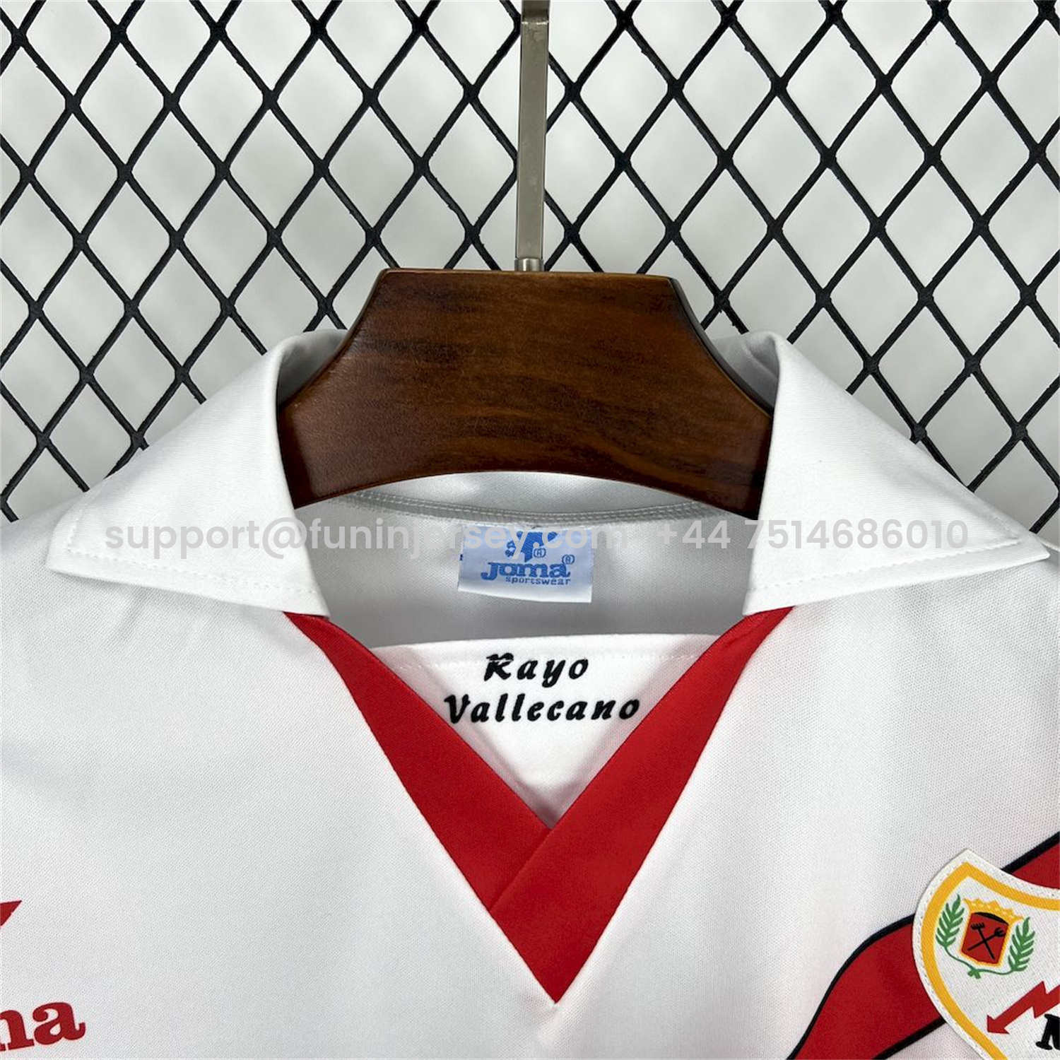 Funinjersey-Retro Rayo Vallecano 1997-98 Home Jersey