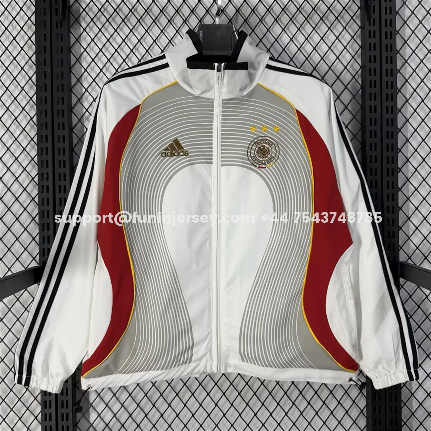 Funinjersey-Germany 2026 Windbreaker Jacket - White