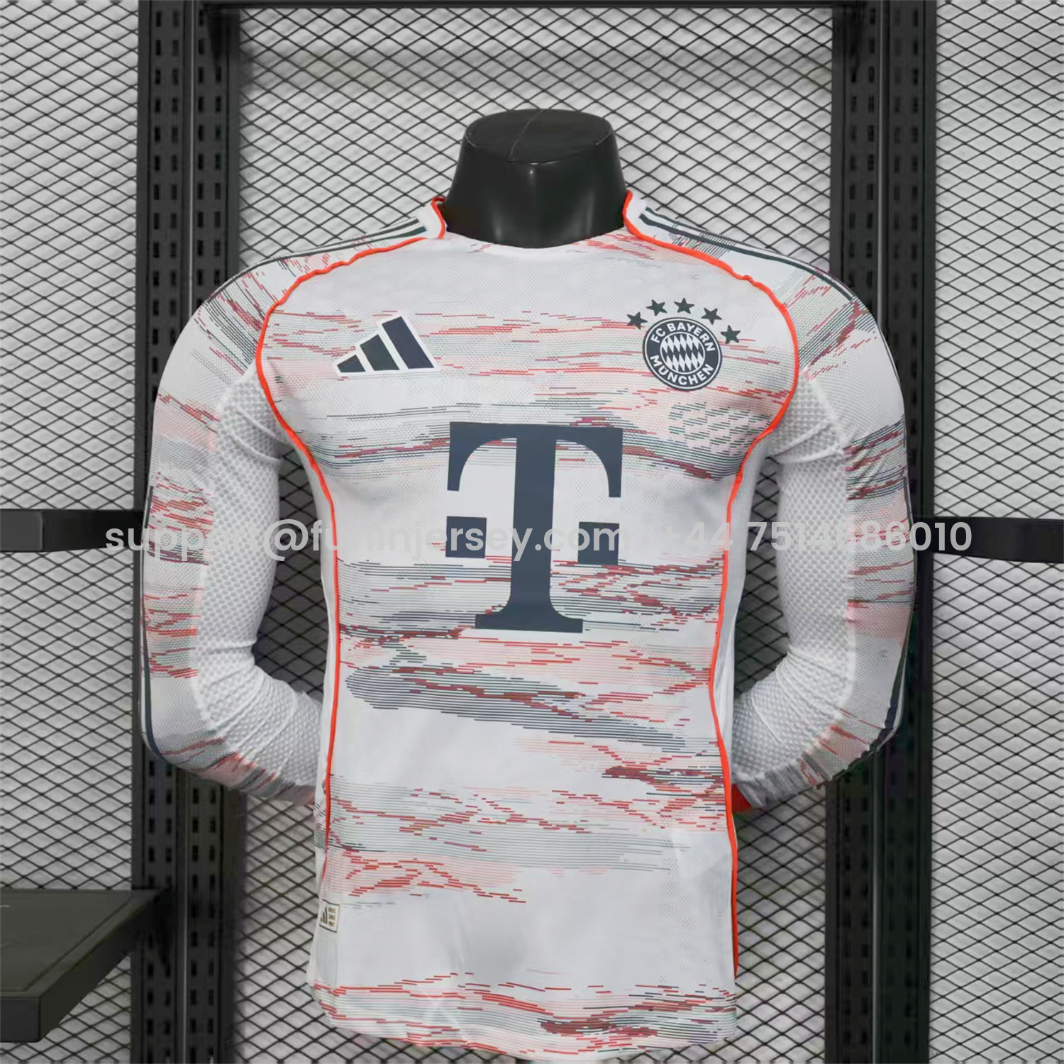Funinjersey-Bayern Munich 25-26 Away Long Sleeves Jersey - Player Version
