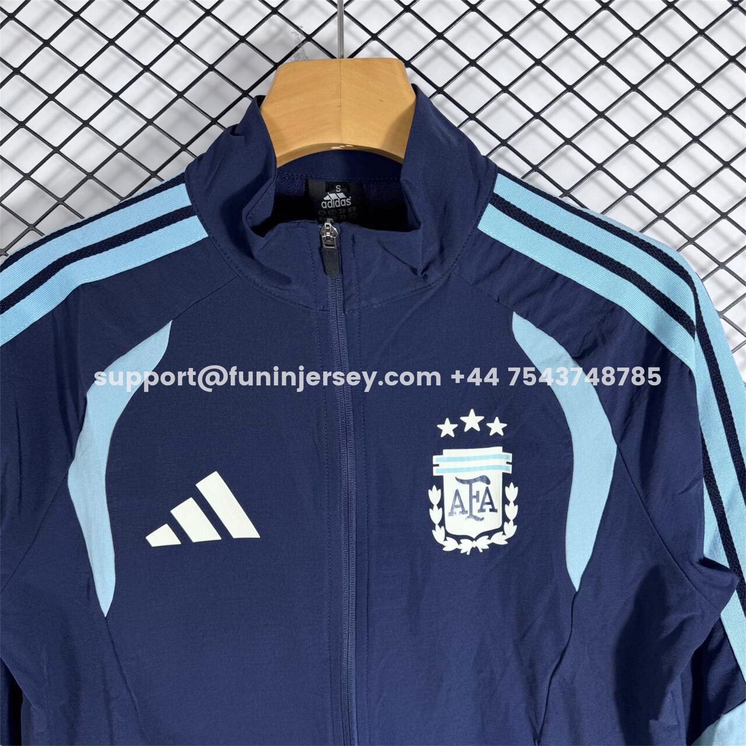 Funinjersey-Argentina 2026 Windbreaker Training Set - Dark Blue Top and Pants