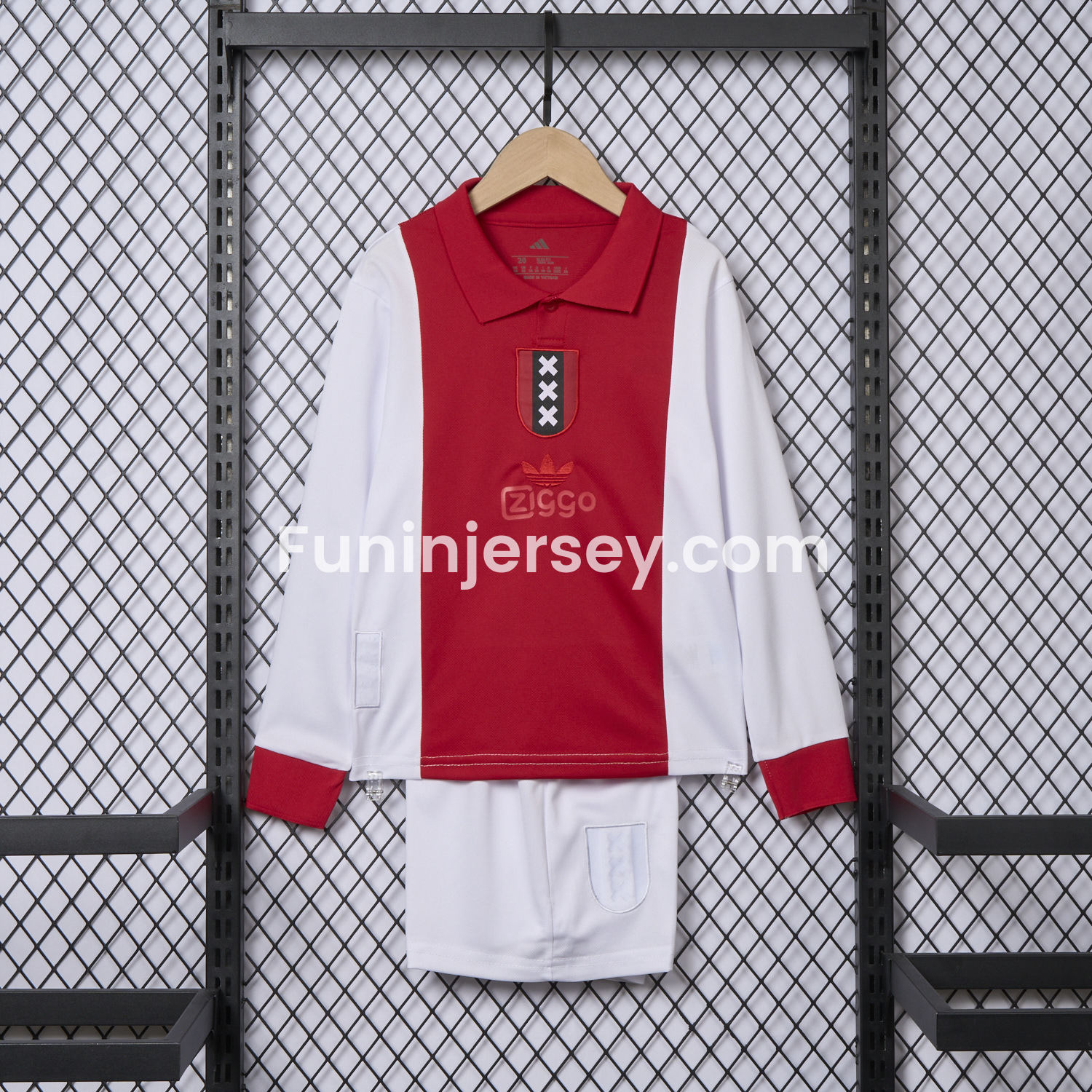 Funinjersey-Ajax 2025 125-Year Anniversary Long Sleeve Kids Kit