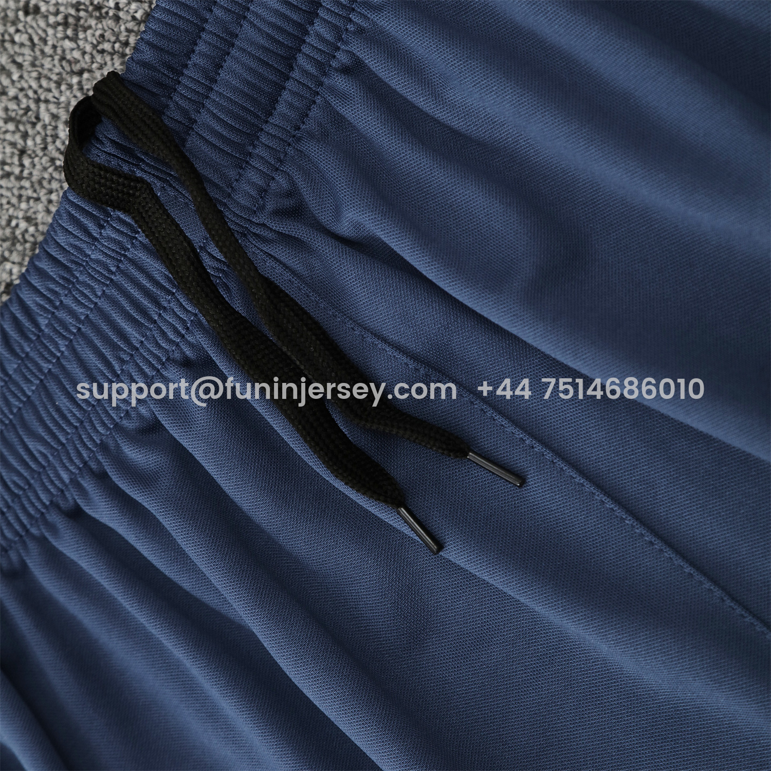 Funinjersey-Paris Saint-Germain PSG 25-26 Short-Sleeve Training Set - Deep Blue Top & Deep Blue Shorts