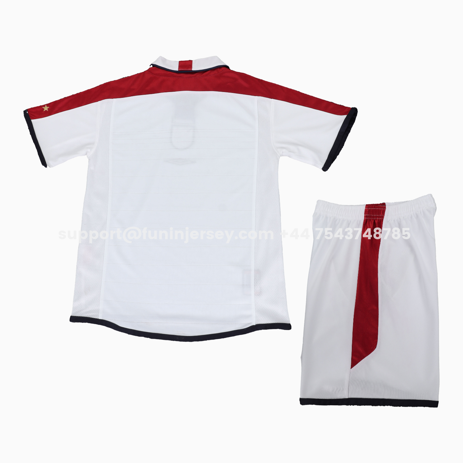 Funinjersey-Retro England 2004 Home Kids Kit