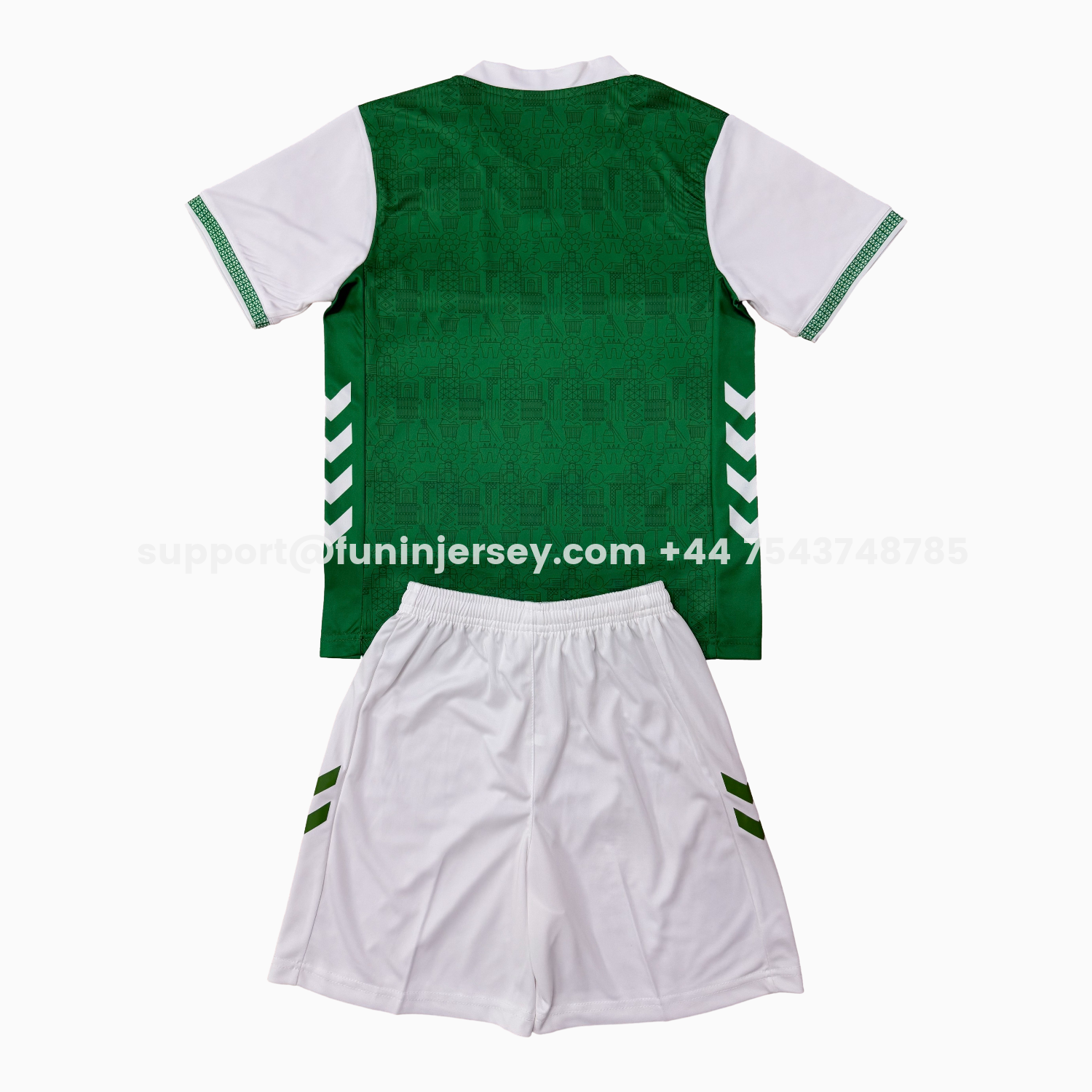 Funinjersey-AS Saint-Etienne 25-26 Home Men's Adult Jersey Set - Fans Version