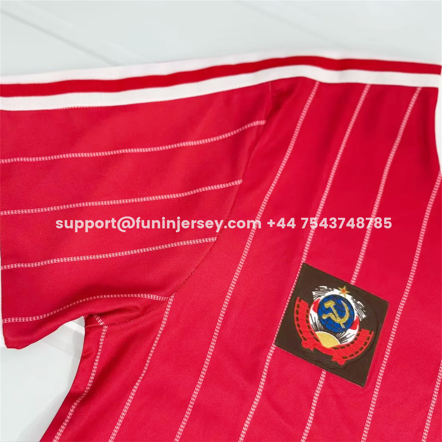 Funinjersey-Retro Soviet Union 1982-83 Home Red Jersey