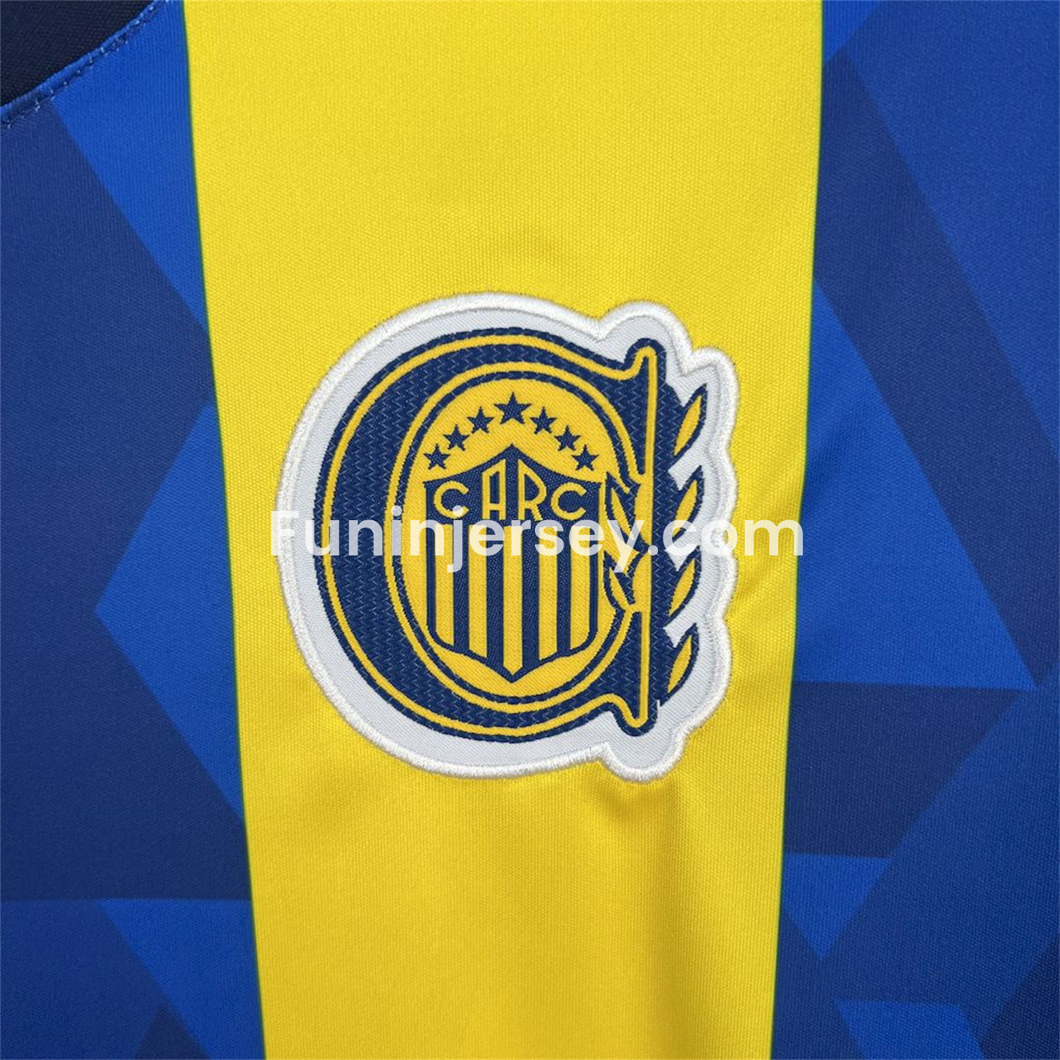 Funinjersey-Rosario Central 25-26 Home Unsponsored Jersey - Fans Version