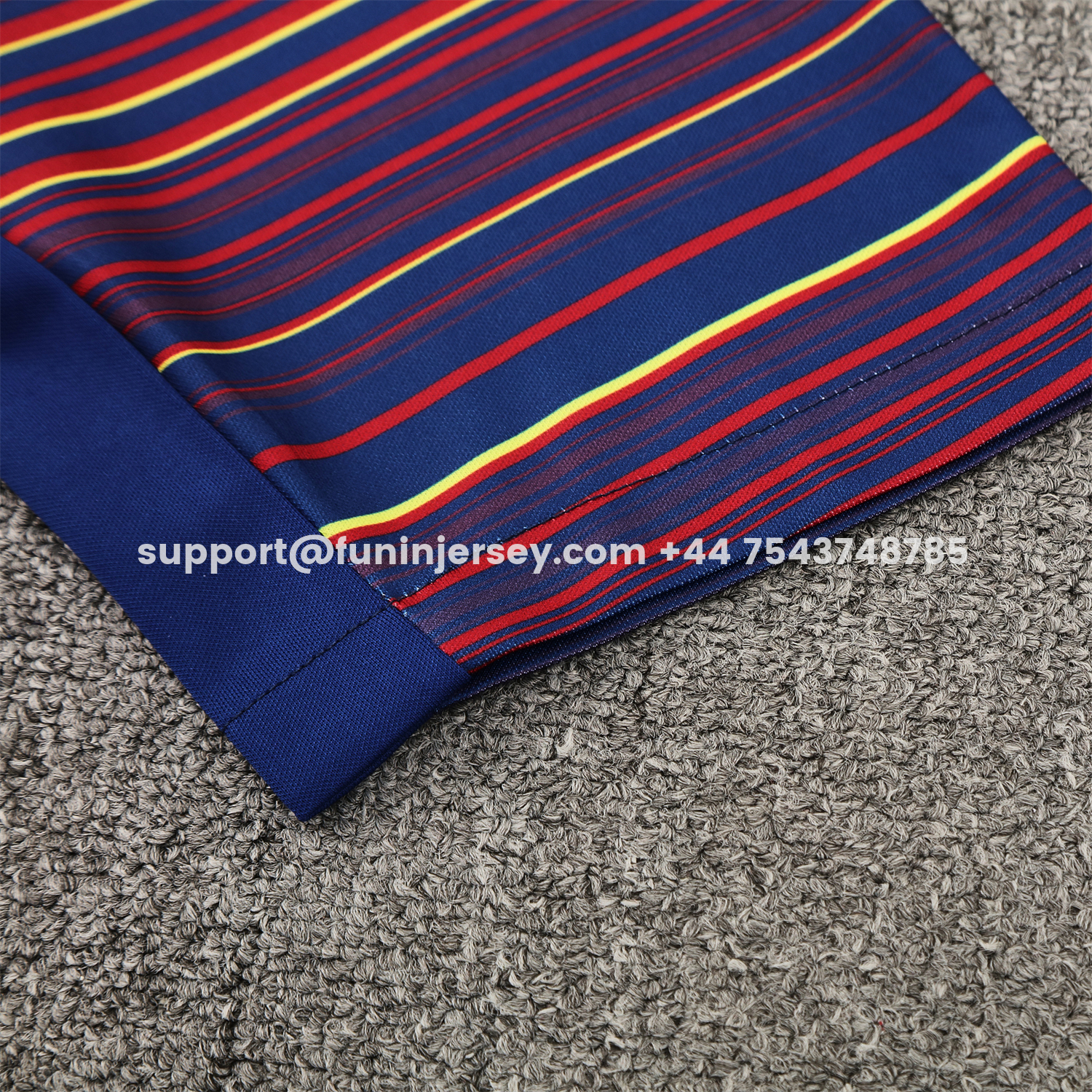 Funinjersey-Barcelona 25-26 Short-Sleeve Training Set - Colors Top & Dark Blue Pants