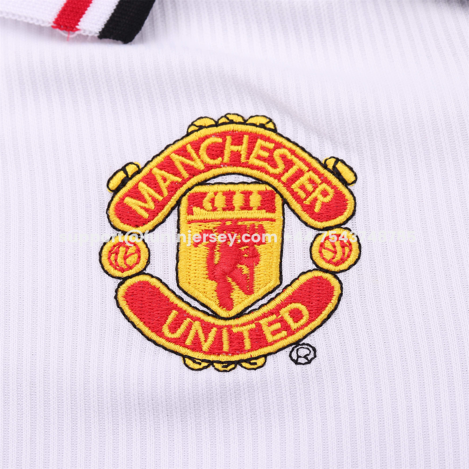 Funinjersey-Retro Manchester United 1998-99 White Special Kids Kit