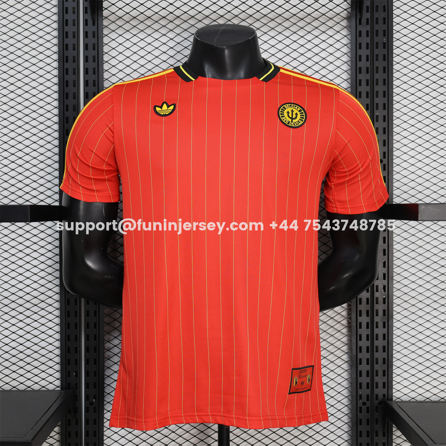 Funinjersey-Belgium 2026 Terrace Icon Retro Casual Style Red Jersey - Player Version