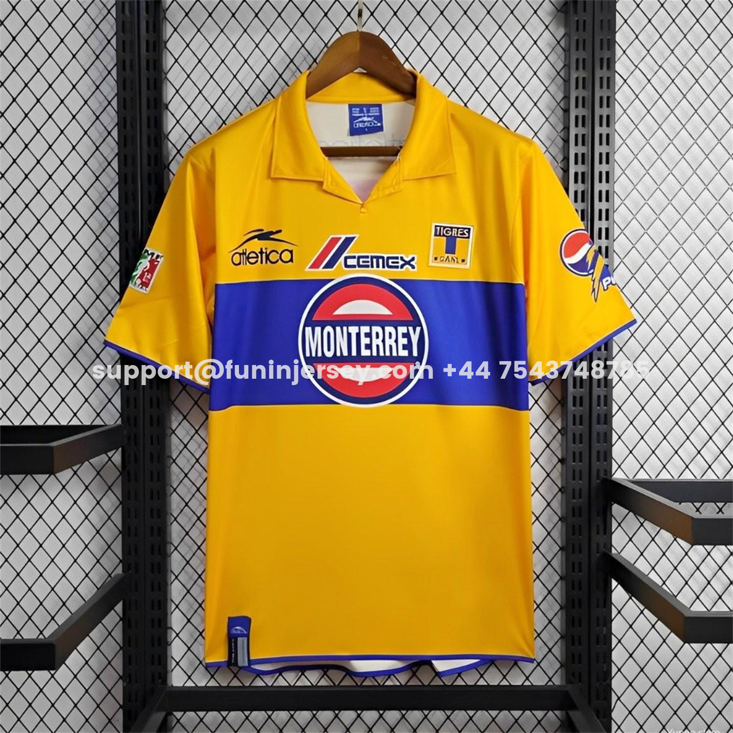 Funinjersey-Retro Tigres UANL 2006 Copa Libertadores Home Jersey