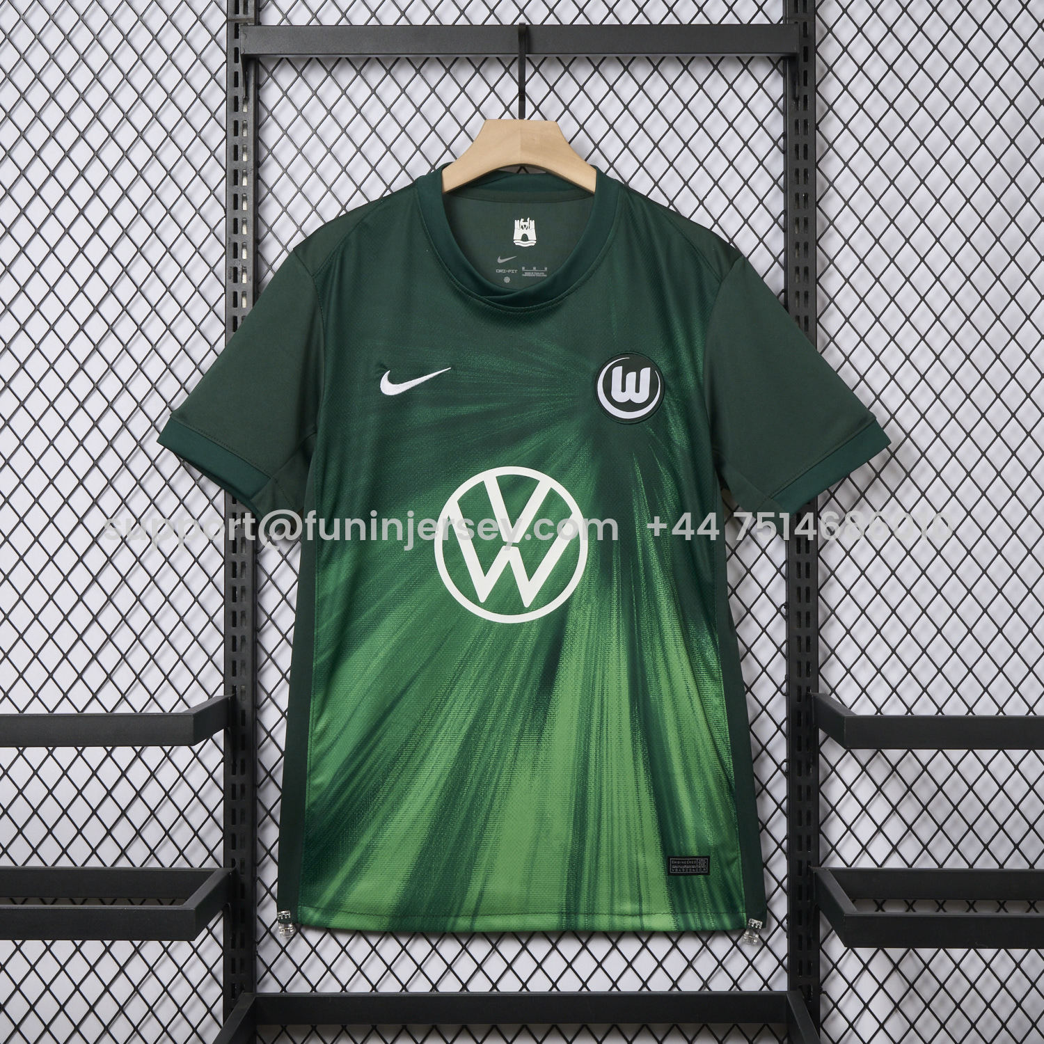 Funinjersey-Wolfsburg 25-26 Home Green Jersey - Fans Version