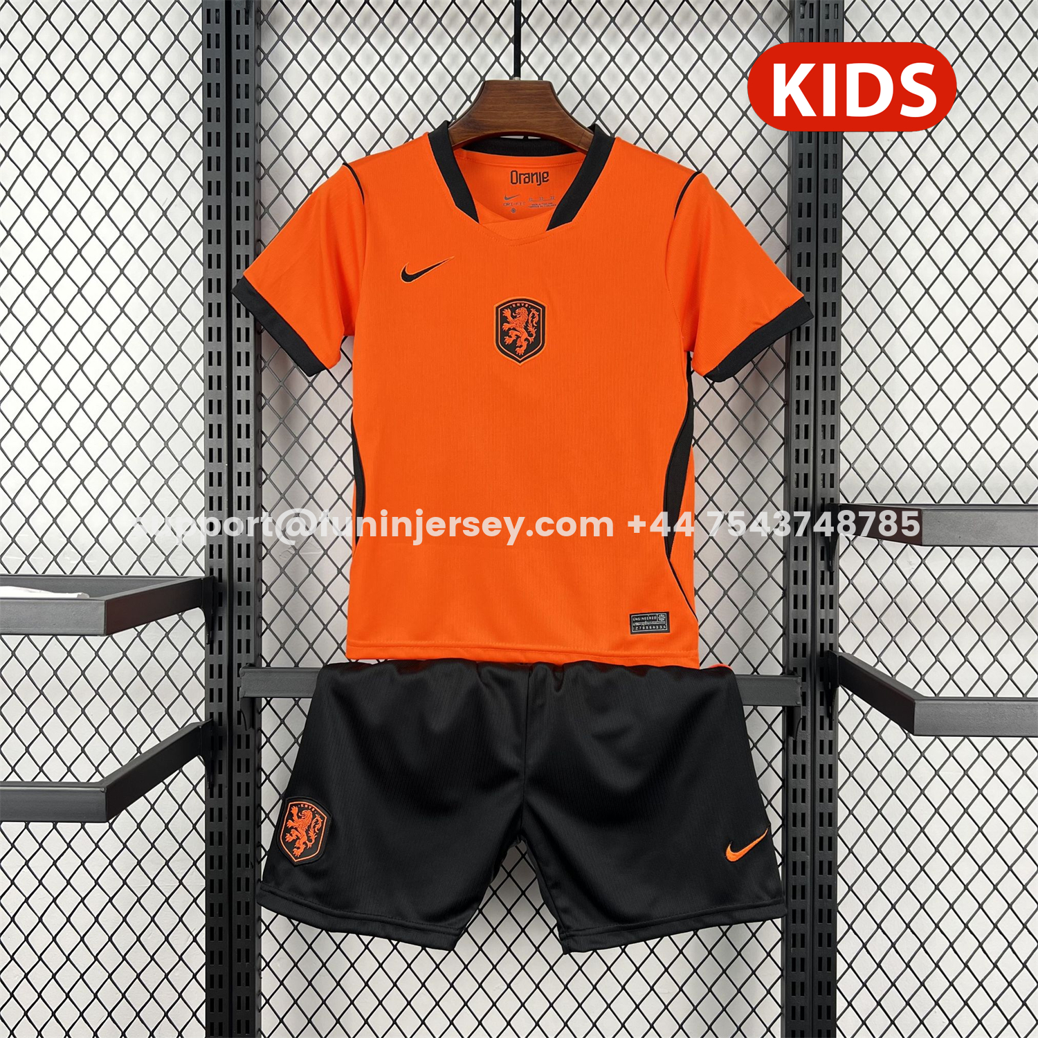 Funinjersey-Netherlands 2026 Home Kids Kit