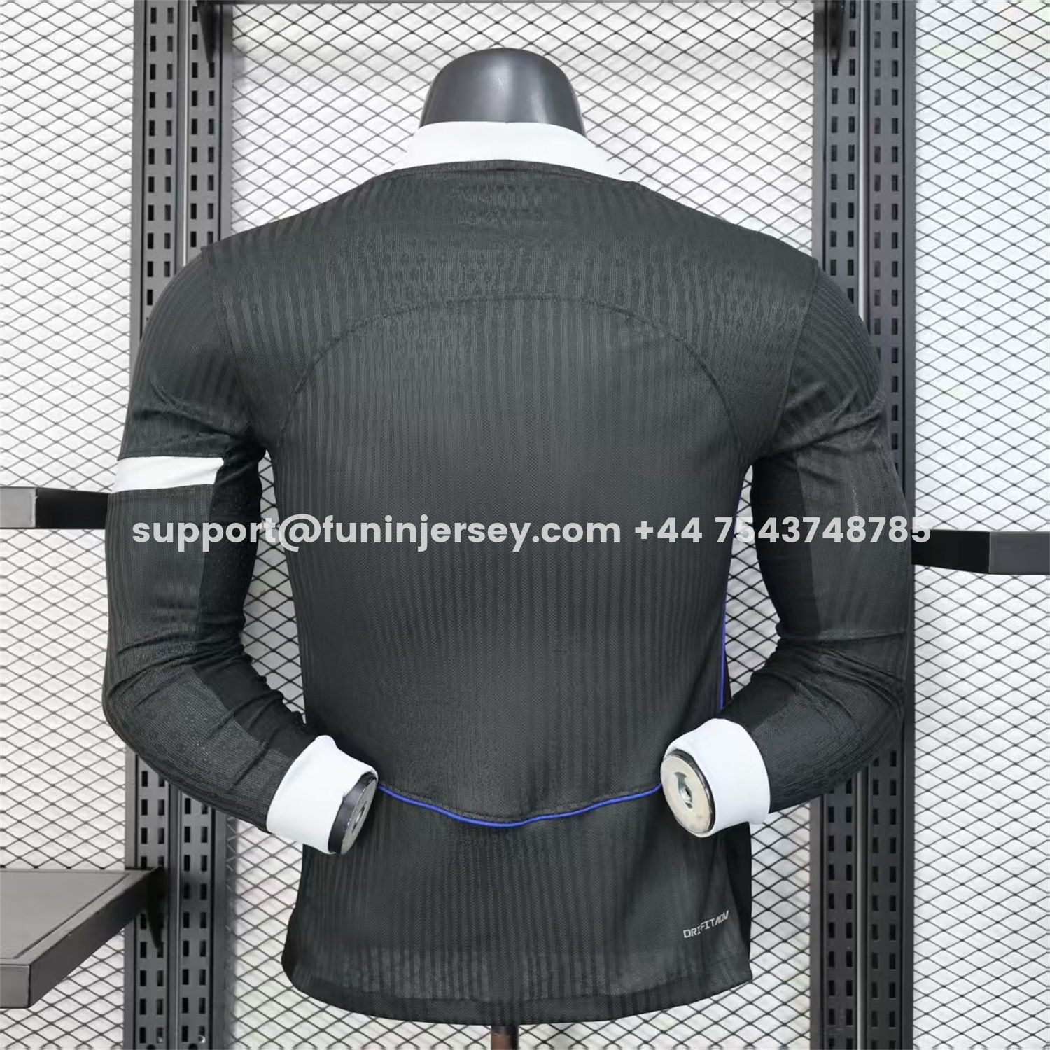 Funinjersey-C.H.E.L.S.E.A 25-26 Third Long Unsponsored Black Jersey - Player Version