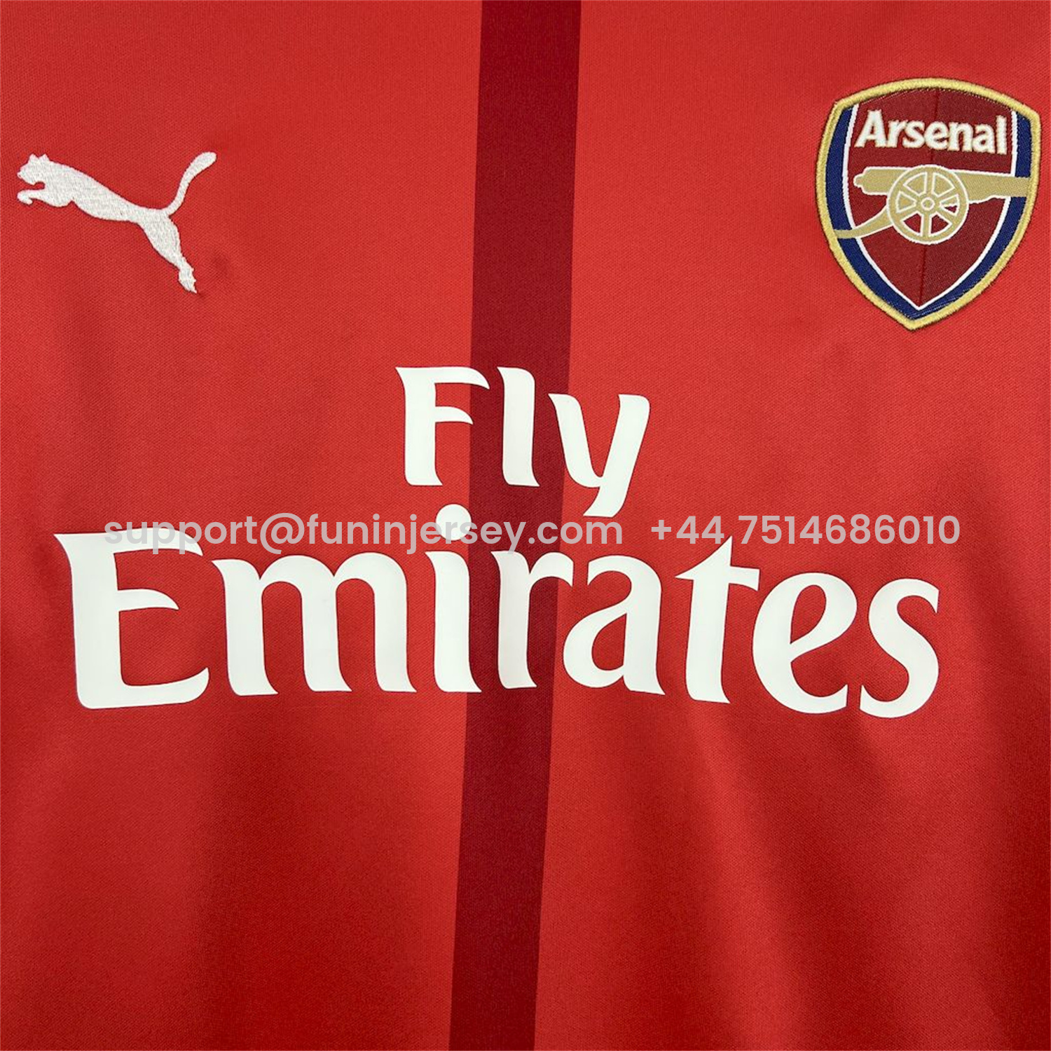 Funinjersey-Retro Arsenal 2016-17 Home Jersey