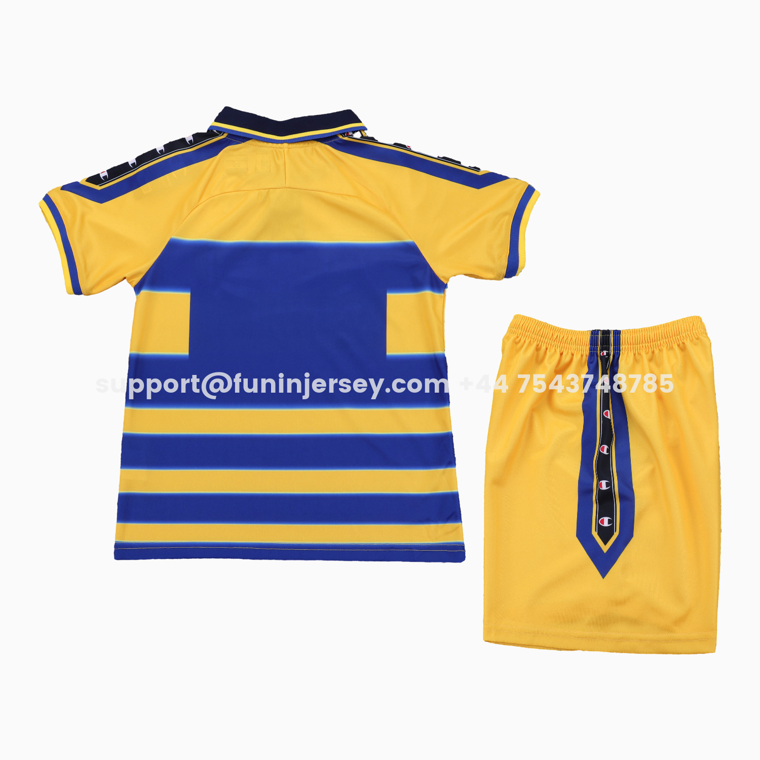 Funinjersey-Retro Parma 1999-00 Home Kids Kit