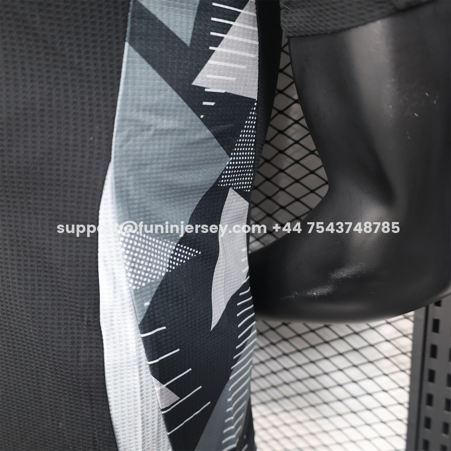 Funinjersey-Algeria 25-26 Pure Black Jersey with Grey Block - Player Version