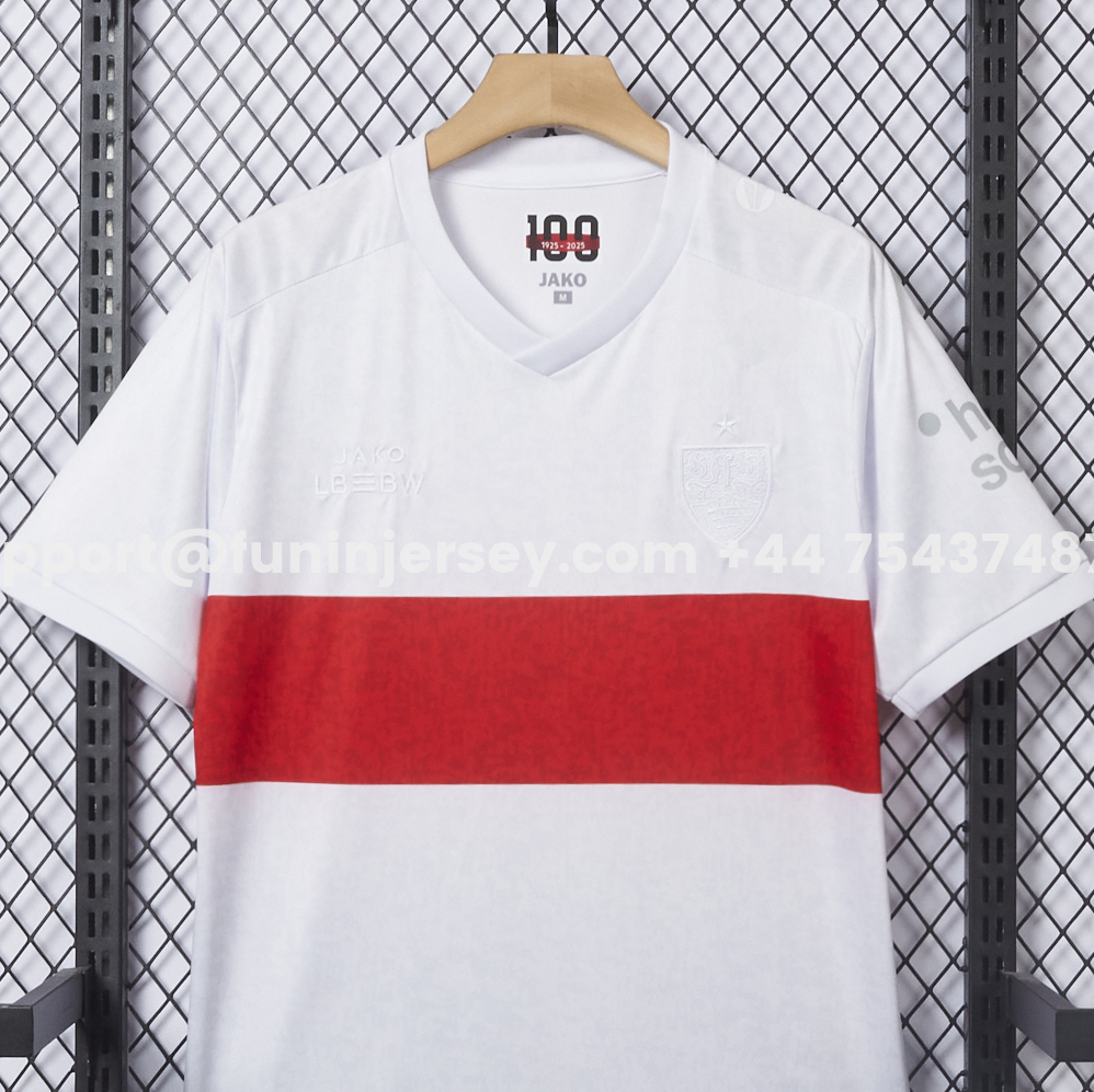 Funinjersey-【Embroidered Team Badge】Stuttgart 25-26 100th Anniversary Jersey - Fans Version