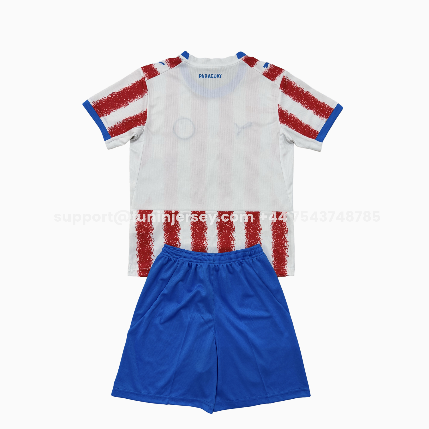 Funinjersey-Paraguay 26-27 Home Men's Adult Jersey Set - Fans Version