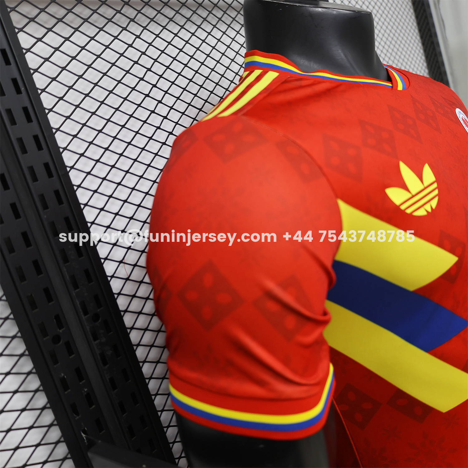 Funinjersey-Colombia 2026 Red With Yellow Blue Special Jersey - Player Version