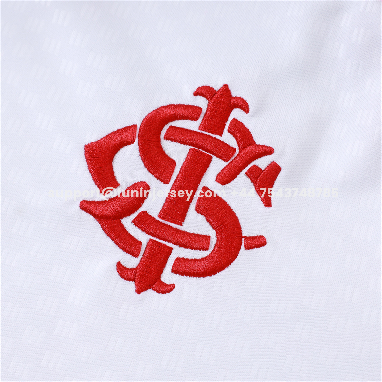 Funinjersey-SC Internacional 2026 Short-Sleeve Training Set - White Top and Red Shorts
