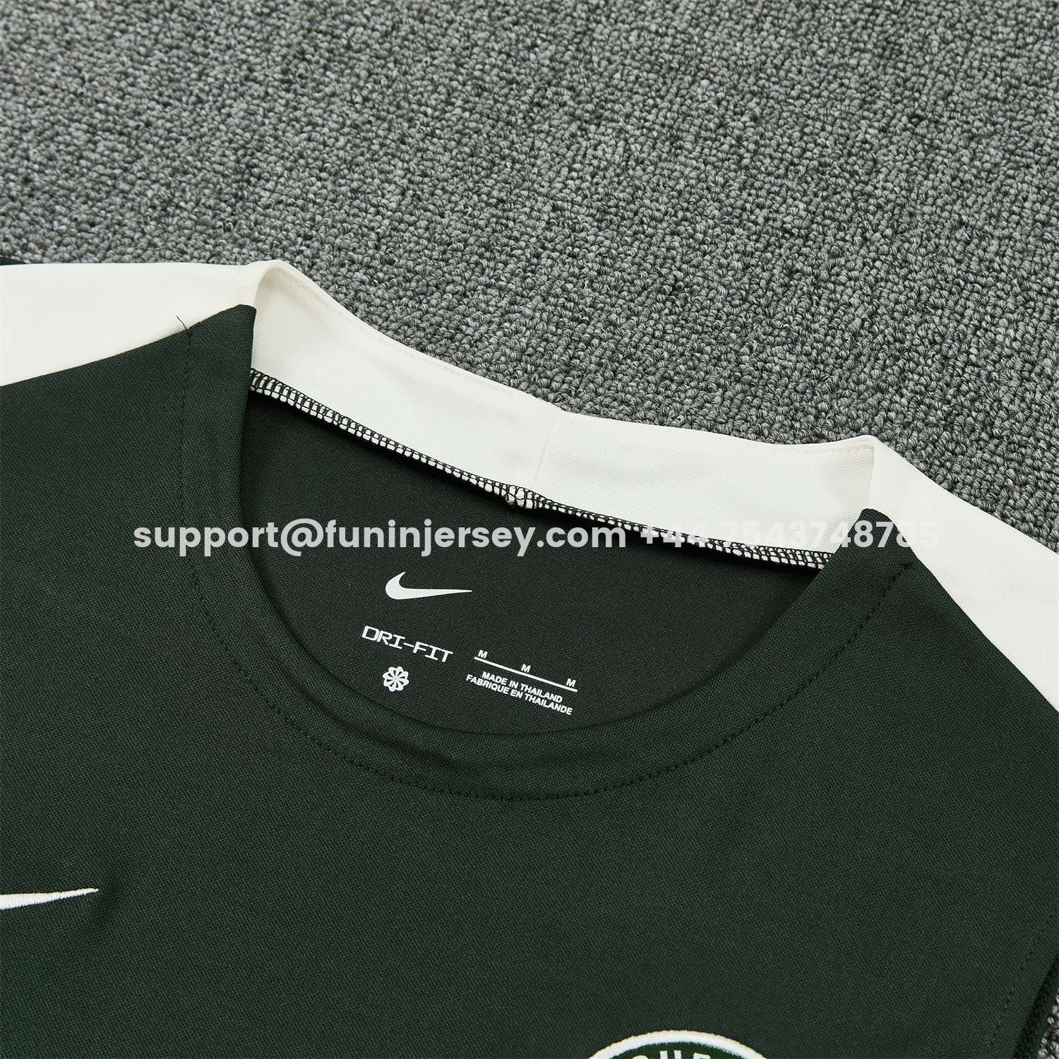 Funinjersey-C.H.E.L.S.E.A 25-26 Vest Training Set - Dark Green With White Accents Top & Pants