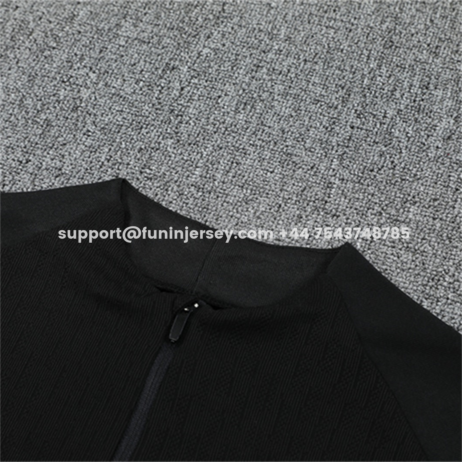 Funinjersey-Paris Saint-Germain PSG 25-26 Jordan Kids Long Sleeve Training Set - Pure Black Top & Pants