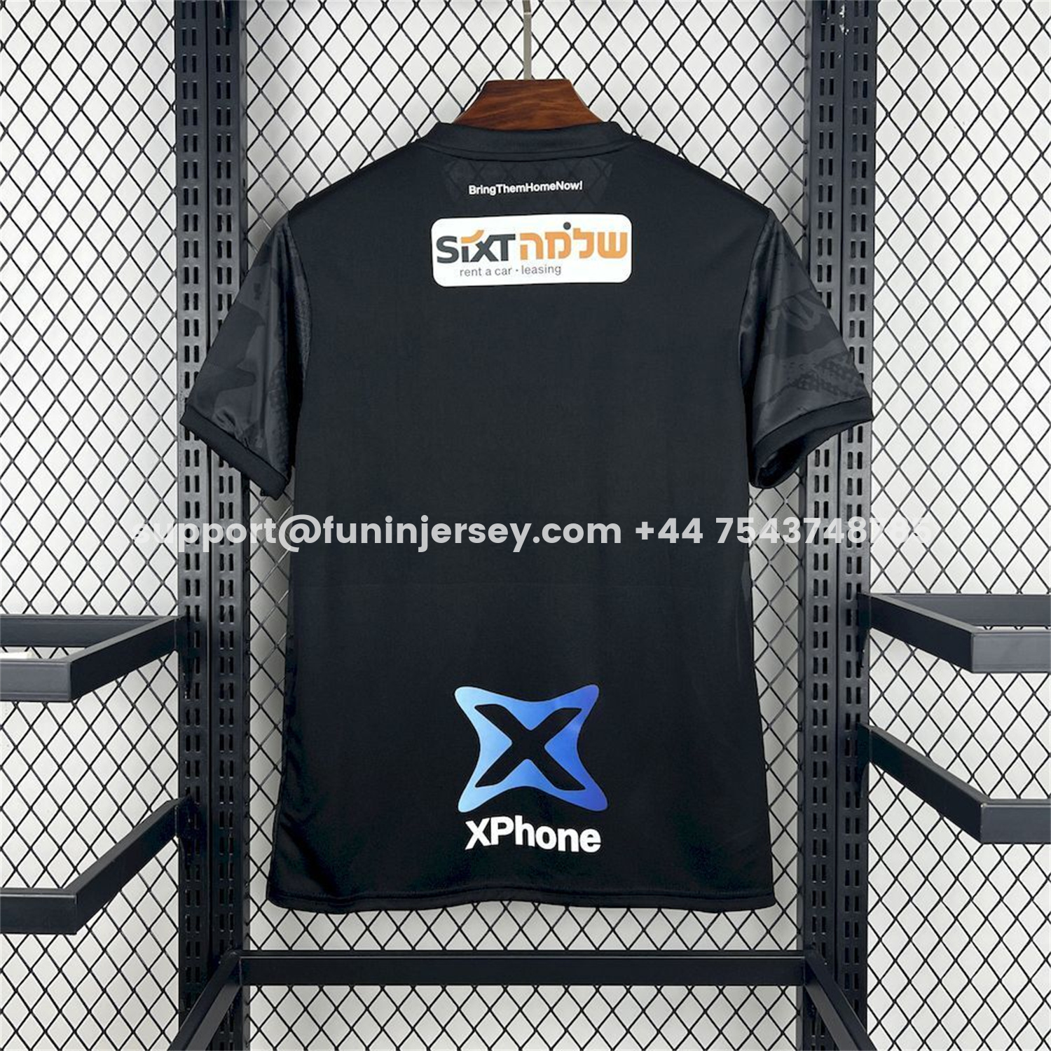 Funinjersey-Hapoel Beer-Sheva 25-26 Third Black Jersey - Fans Version