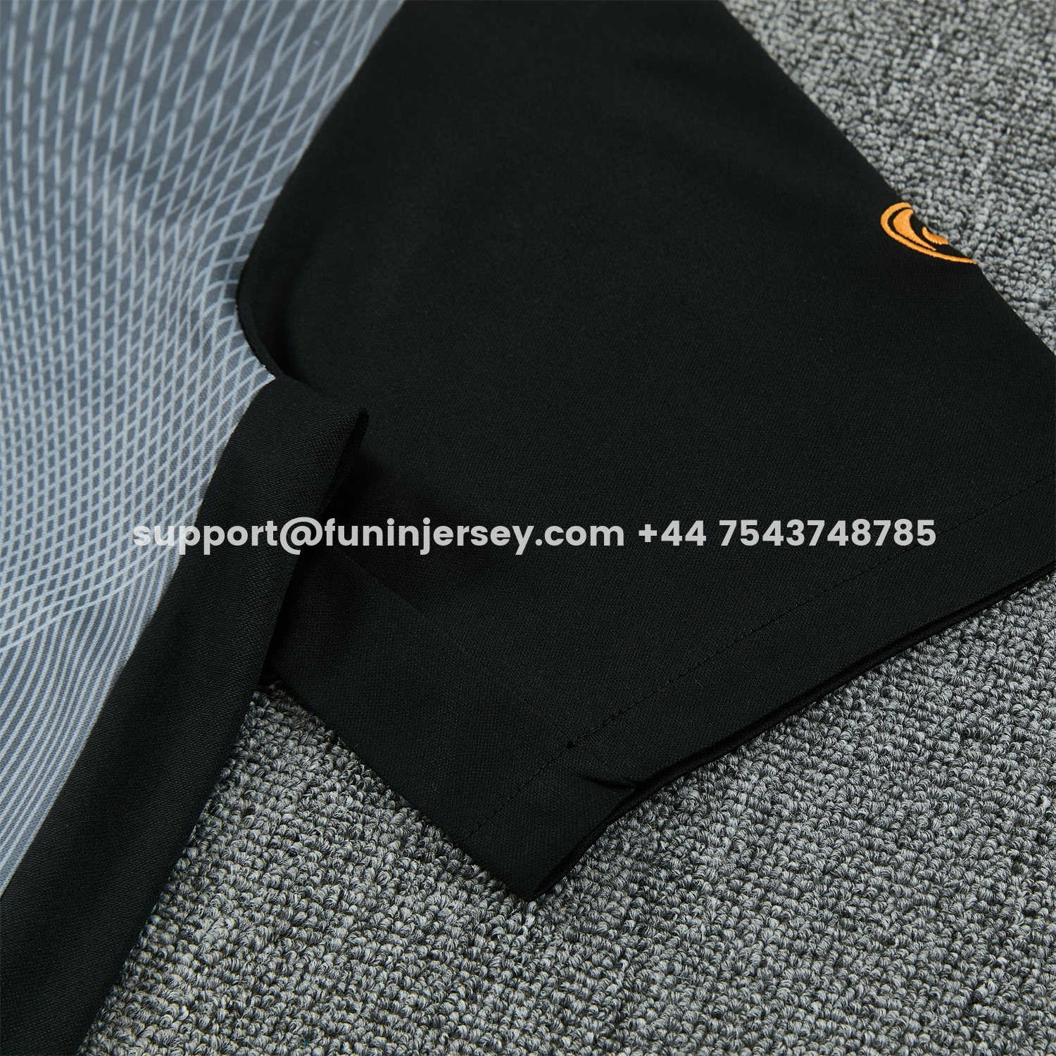Funinjersey-Inter Milan 25-26 Short-Sleeve Training Set - Black And Grey Top & Pants