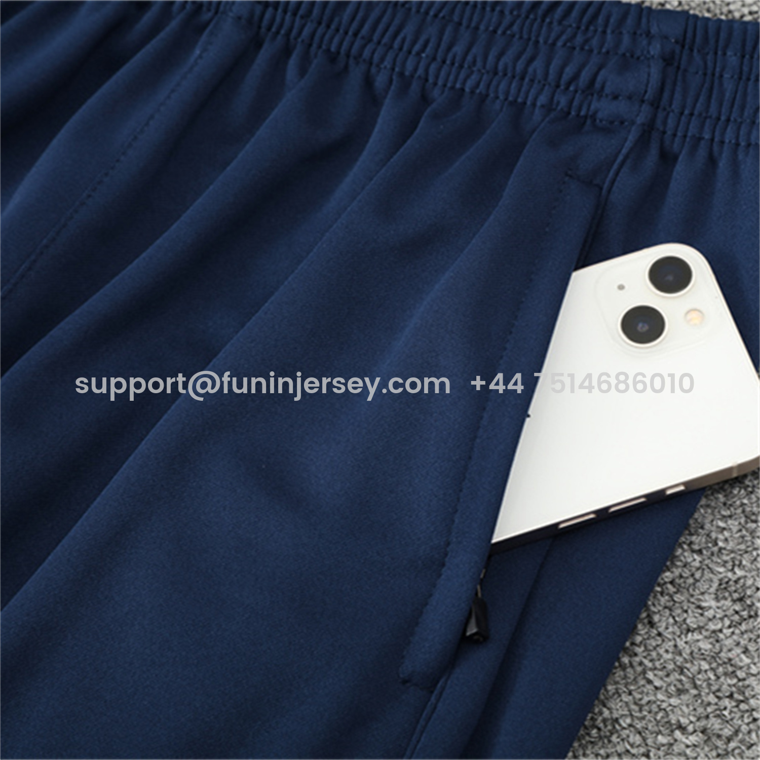 Funinjersey-Arsenal 25-26 Kids Long Sleeve Training Set - Royal Blue Top & Royal Blue Pants