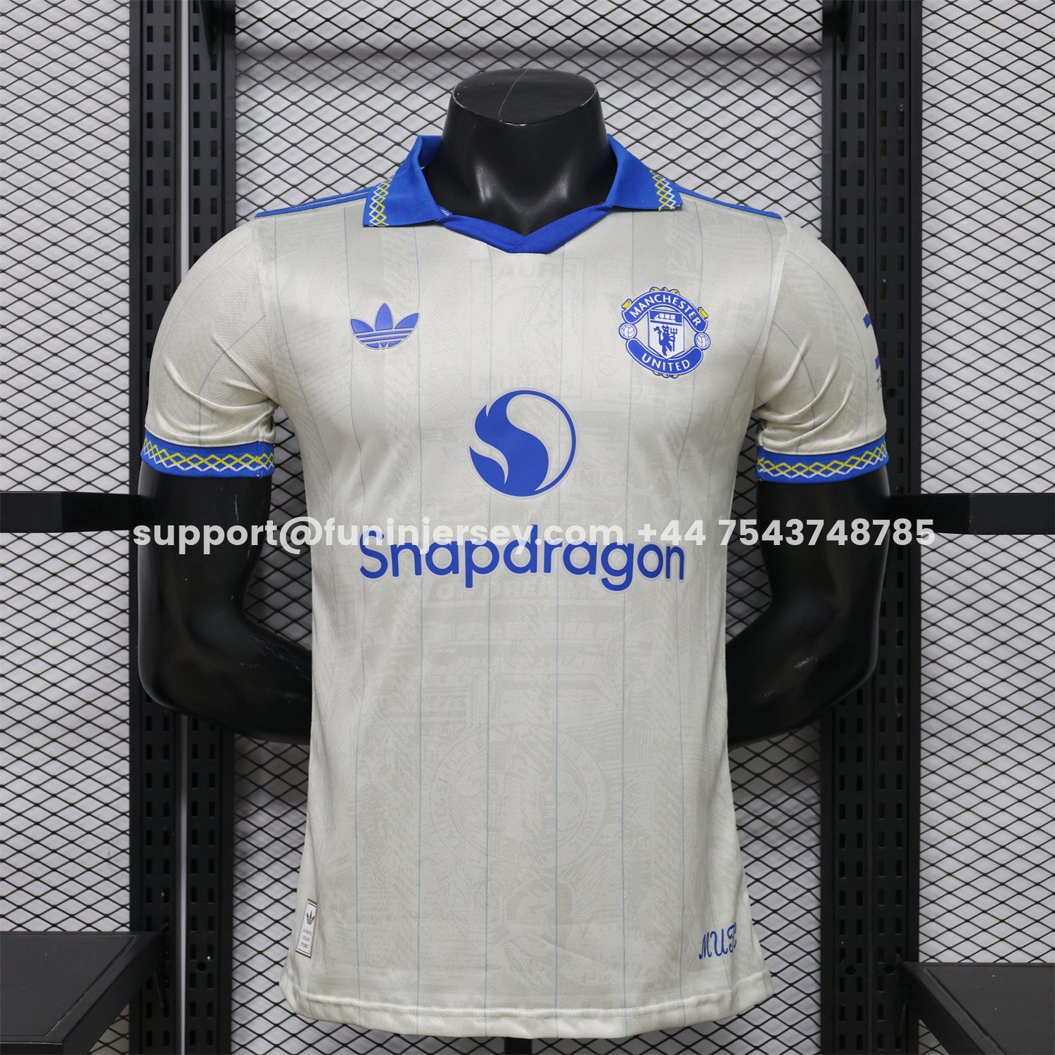 Funinjersey-Manchester United 26-27 Terrace Icon Retro Casual Style Light Color Polo Jersey - Player Version