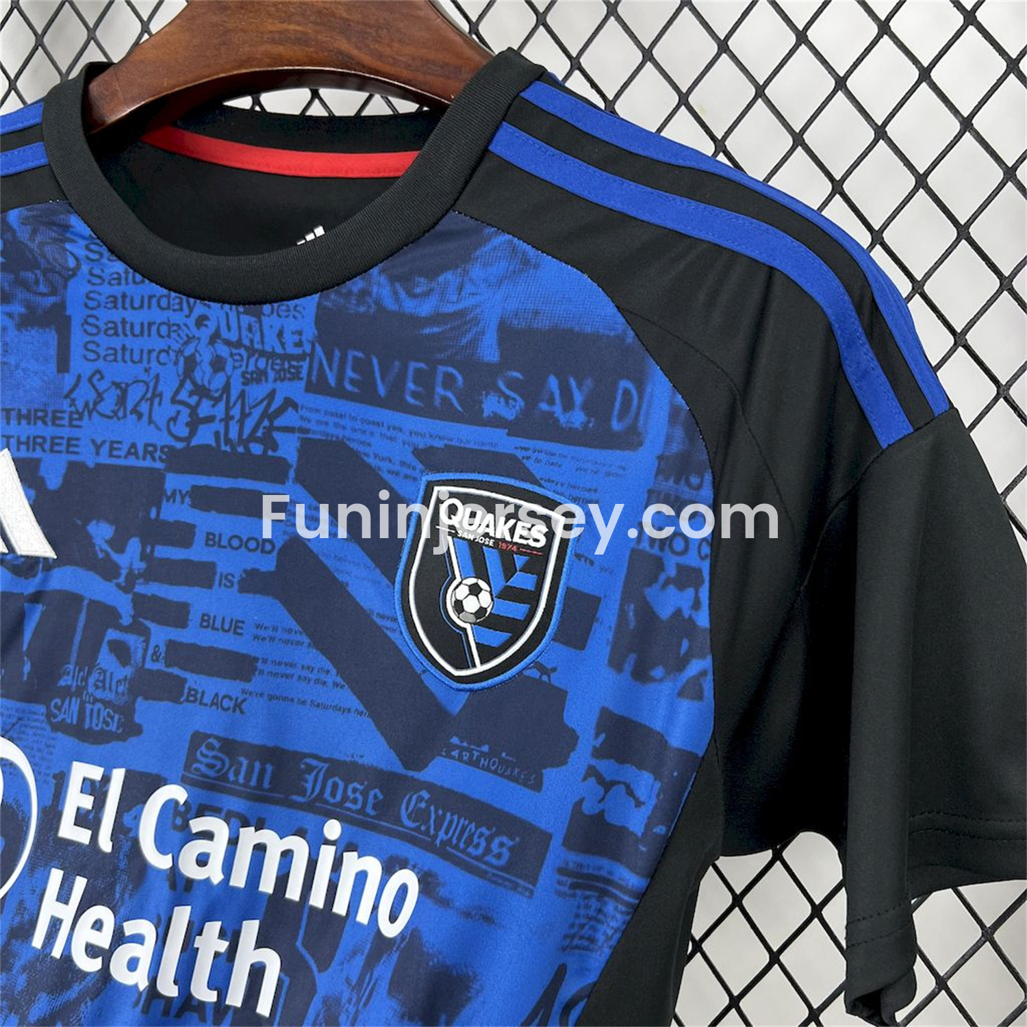Funinjersey-San Jose Earthquakes 2025-26 Home Jersey - Fans Version