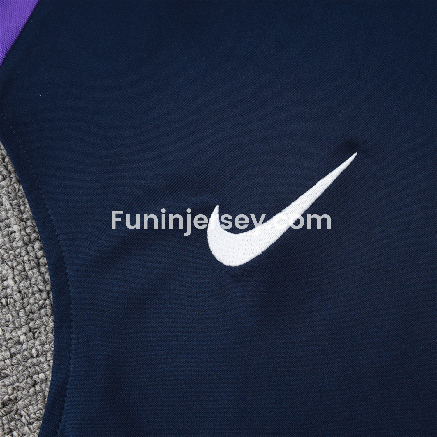 Funinjersey-Corinthians 25-26 Vest Training Set - Deep Blue Black Vest and Shorts