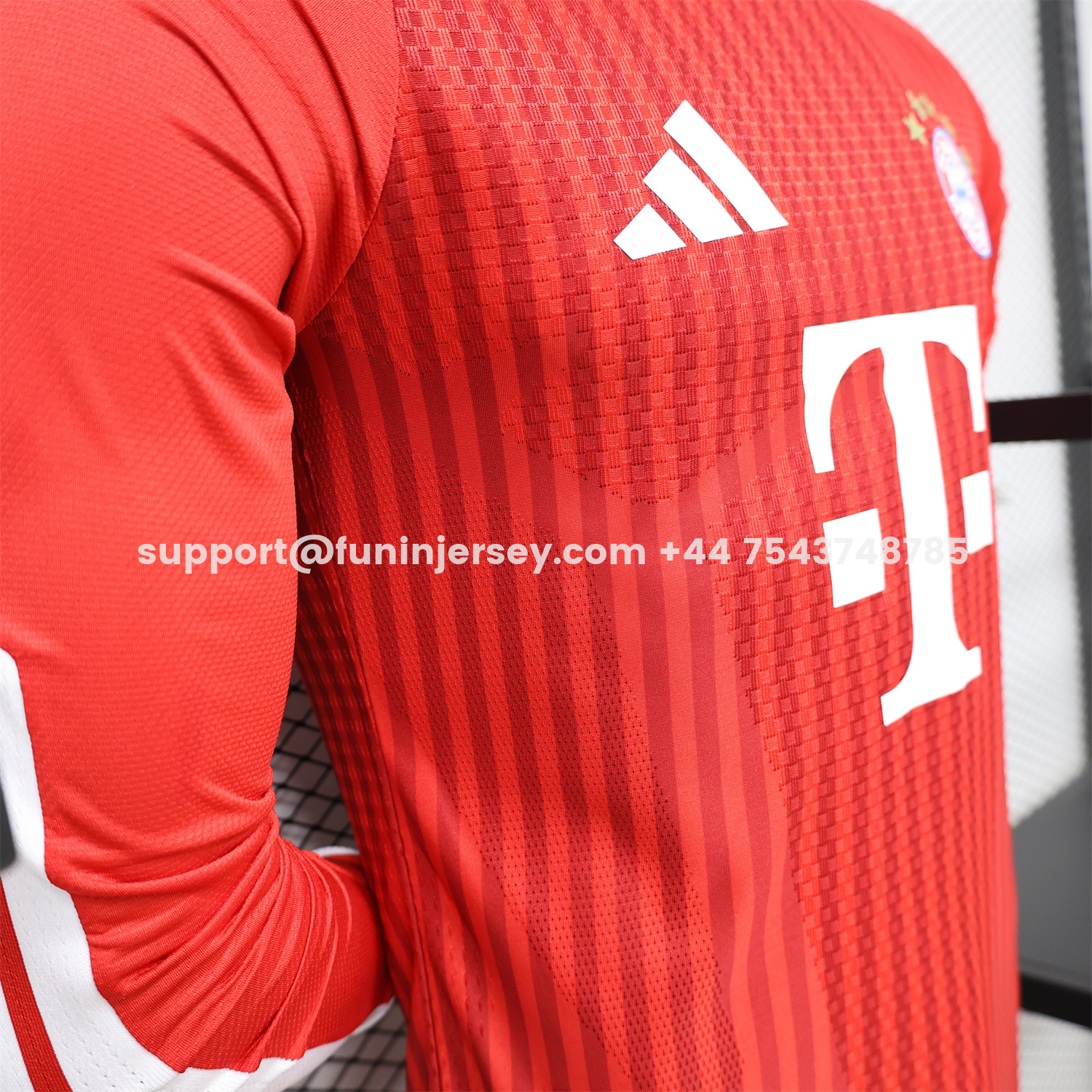 Funinjersey-Bayern Munich 26-27 Home Long Sleeves Jersey - Player Version
