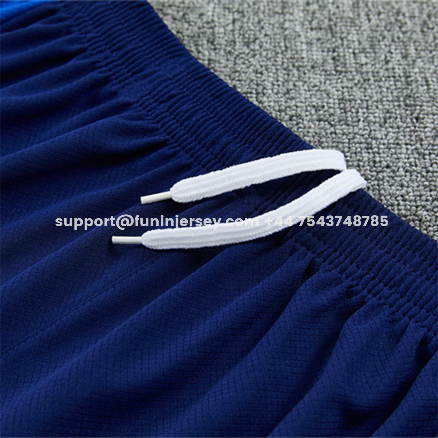 Funinjersey-Inter Milan 26-27 Short-Sleeve Kids Training Set - Ocean Blue Top & Deep Blue Shorts